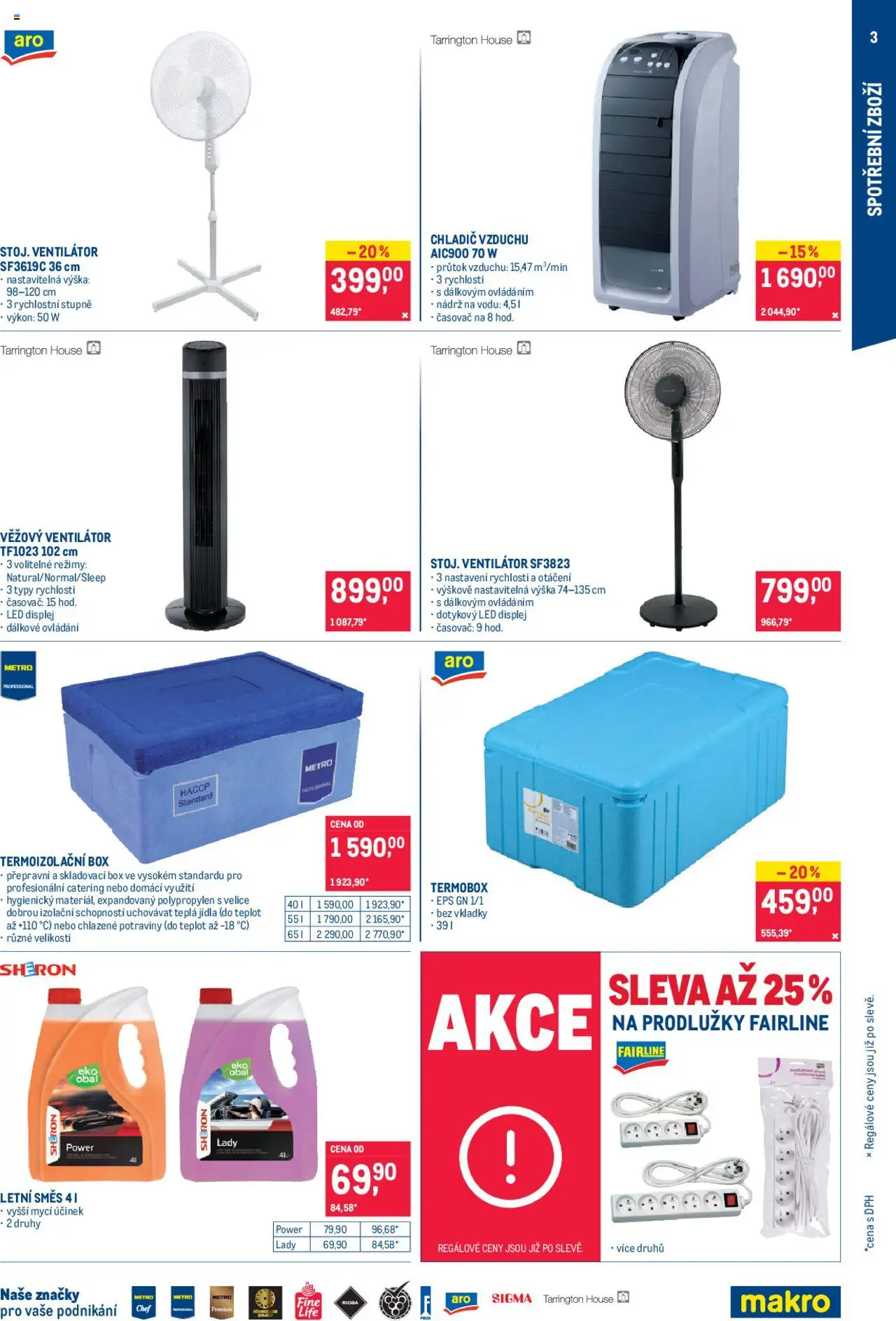 Makro leták - Spotřební zboží od 04.06.2025 | Strana: 3 | Produkty: Termobox, Ventilátor, Časovač, LED