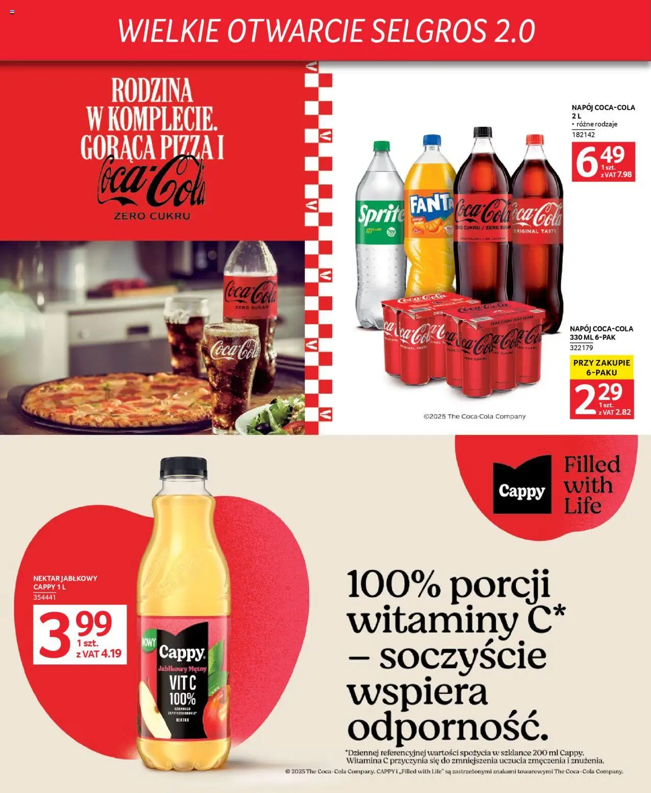 Selgros cash&carry Gazetka - Poznań markowe produkty od 09.10.2025 | Strona: 36 | Produkty: Sprite, Coca cola, Pizza