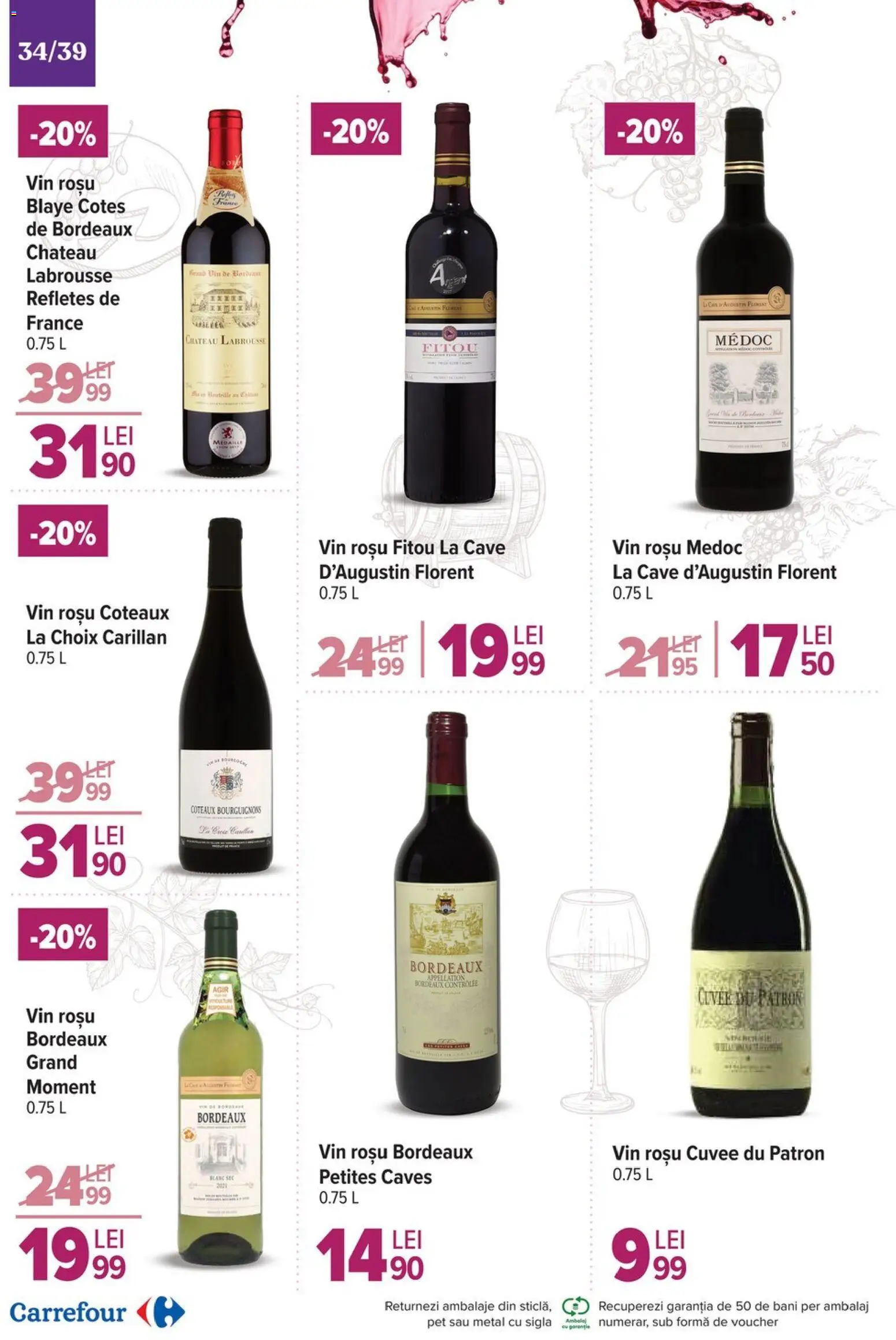 Noul catalog Carrefour – valabil de la 19.11.2025 | Pagină: 34 | Produse: Vin