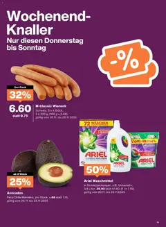 Migros Aktionen ab 18.11.2025 gültig | Seite: 19 | Produkte: Waschmittel