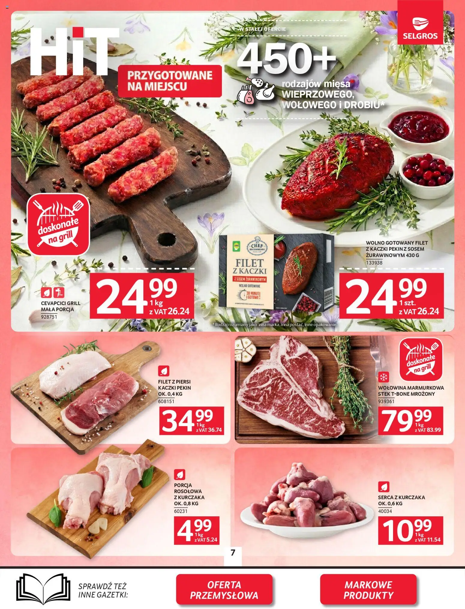 Selgros cash&carry gazetka od 09.04.2026 | Strona: 7 | Produkty: Piersi, Grill, Wolno gotowane, Wołowina