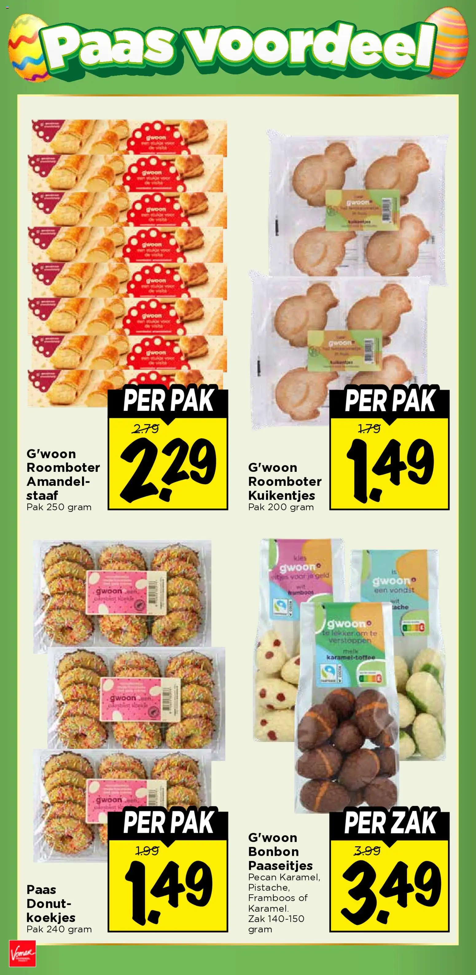 {H1} | Pagina: 30 | Producten: Koekjes, Roomboter, Zak