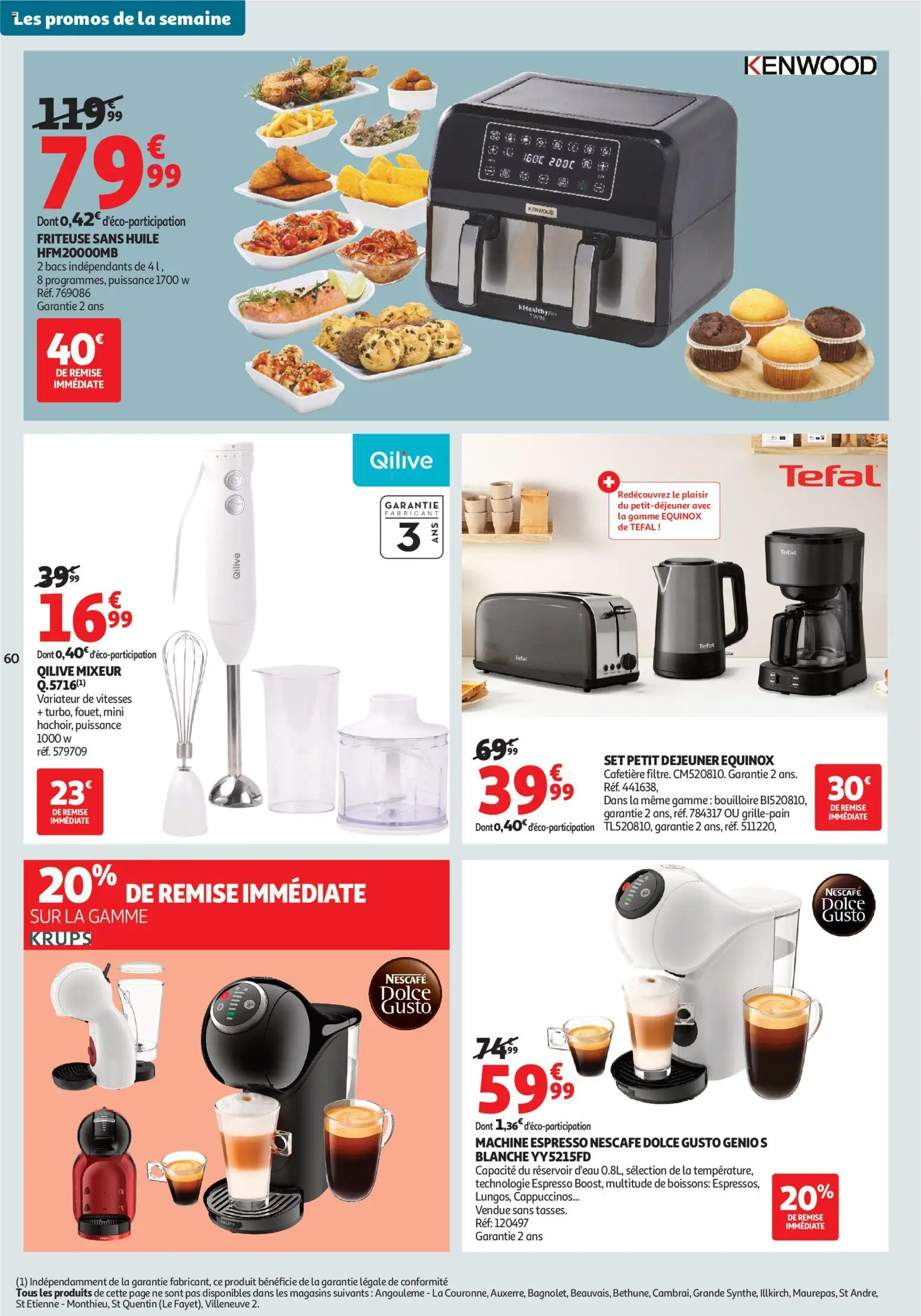 {H1} | Page: 60 | Produits: Bouilloire, Friteuse, Tefal, Huile