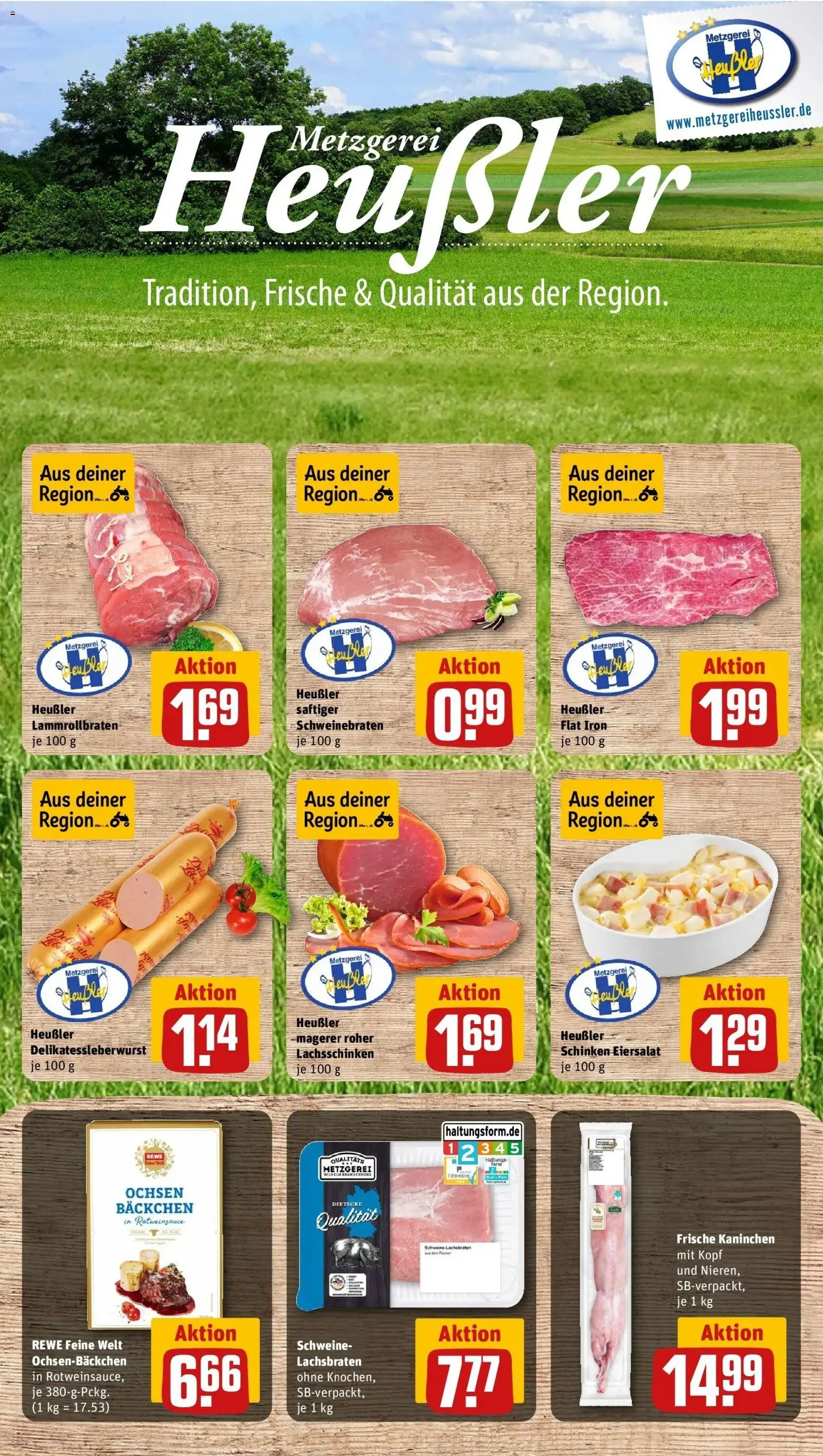 Rewe Prospekt Nersingen	 – gültig ab 30.03.2026 | Seite: 12 | Produkte: Kaninchen, Schinken