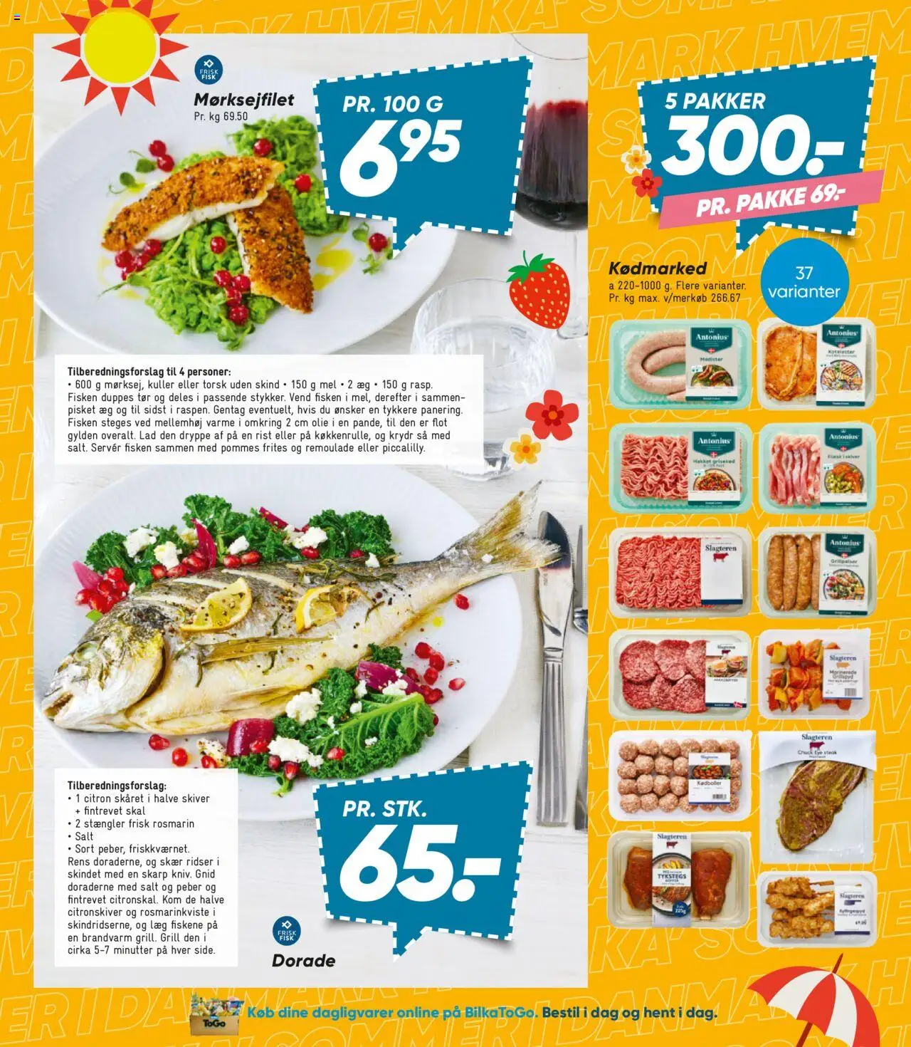 Bilka Tilbudsavis gyldig fra 04.07.2025 | Side: 13 | Produkter: Pommes frites, Koteletter, Grill, Torsk