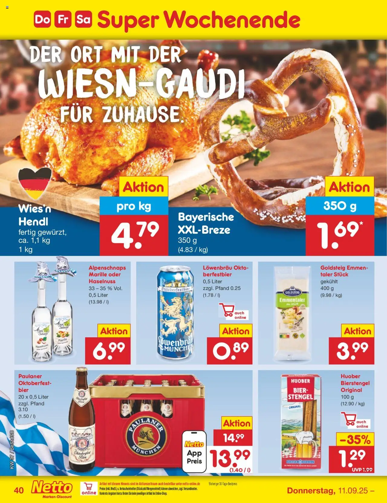 Netto Marken-Discount Prospekt 	 – gültig ab 08.09.2025 | Seite: 60 | Produkte: Bier, Paulaner