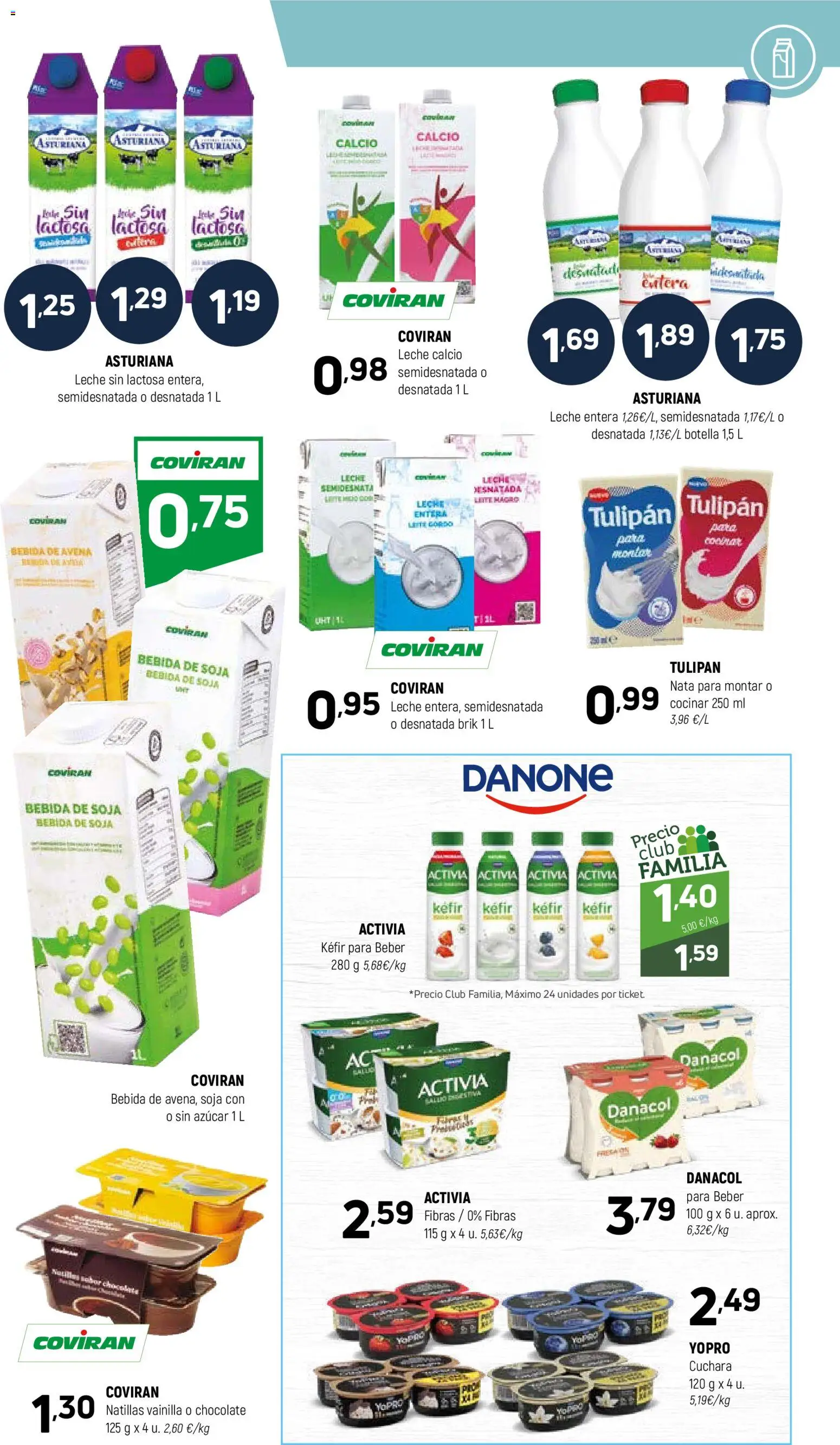 Coviran - La Rioja │ válido desde el 18.11.2025 | Página: 7 | Productos: Leche desnatada, Leche entera, Bebida de avena, Bebida de soja