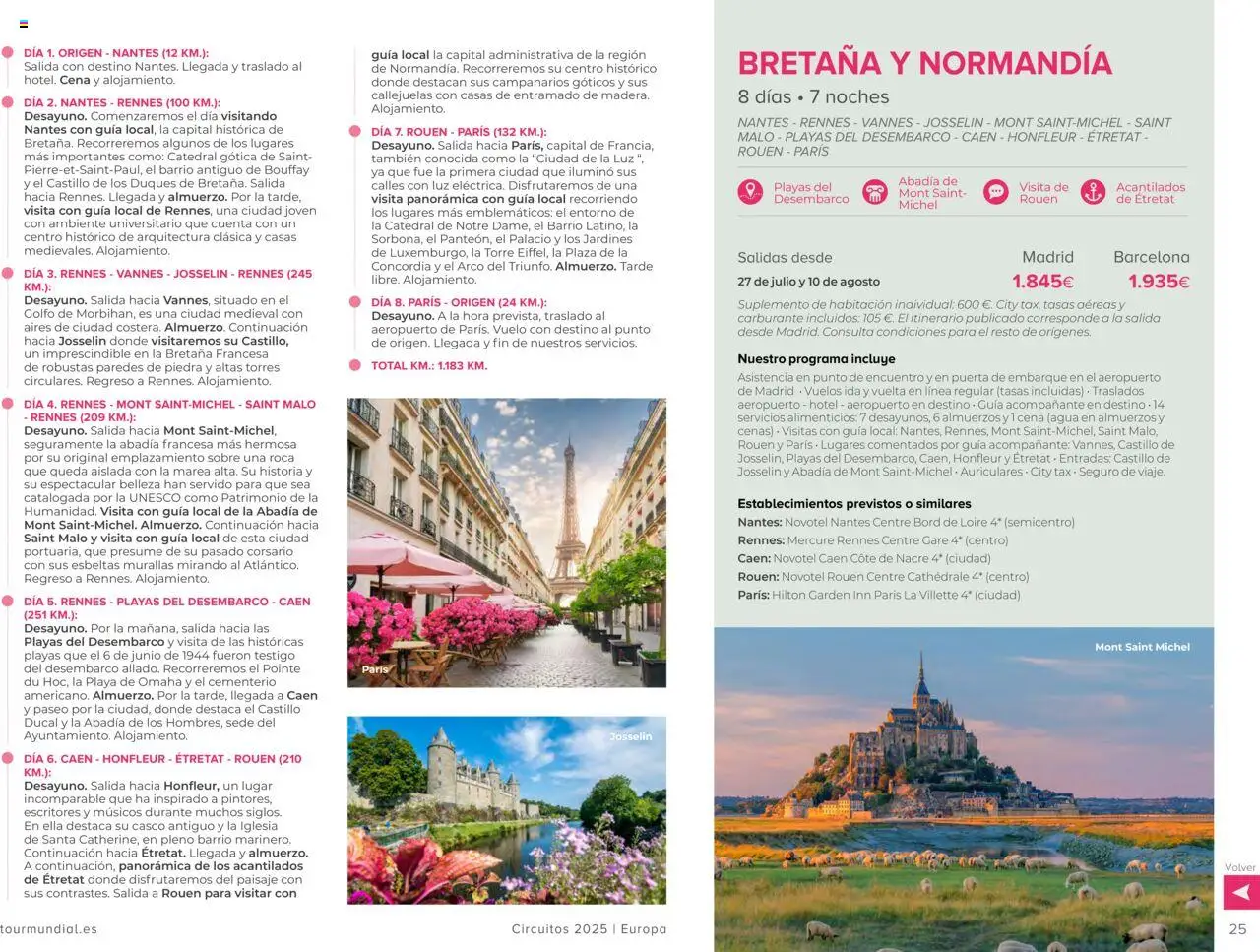 Viajes El Corte Inglés Circuitos exclusivos │ válido desde el 01.05.2025 | Página: 25