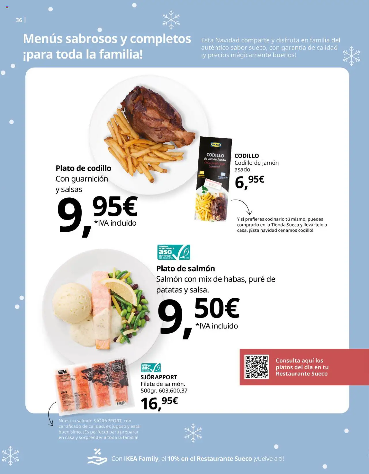 Catálogo IKEA Family │ válido desde el 01.10.2025 | Página: 36 | Productos: Jamón, Filete
