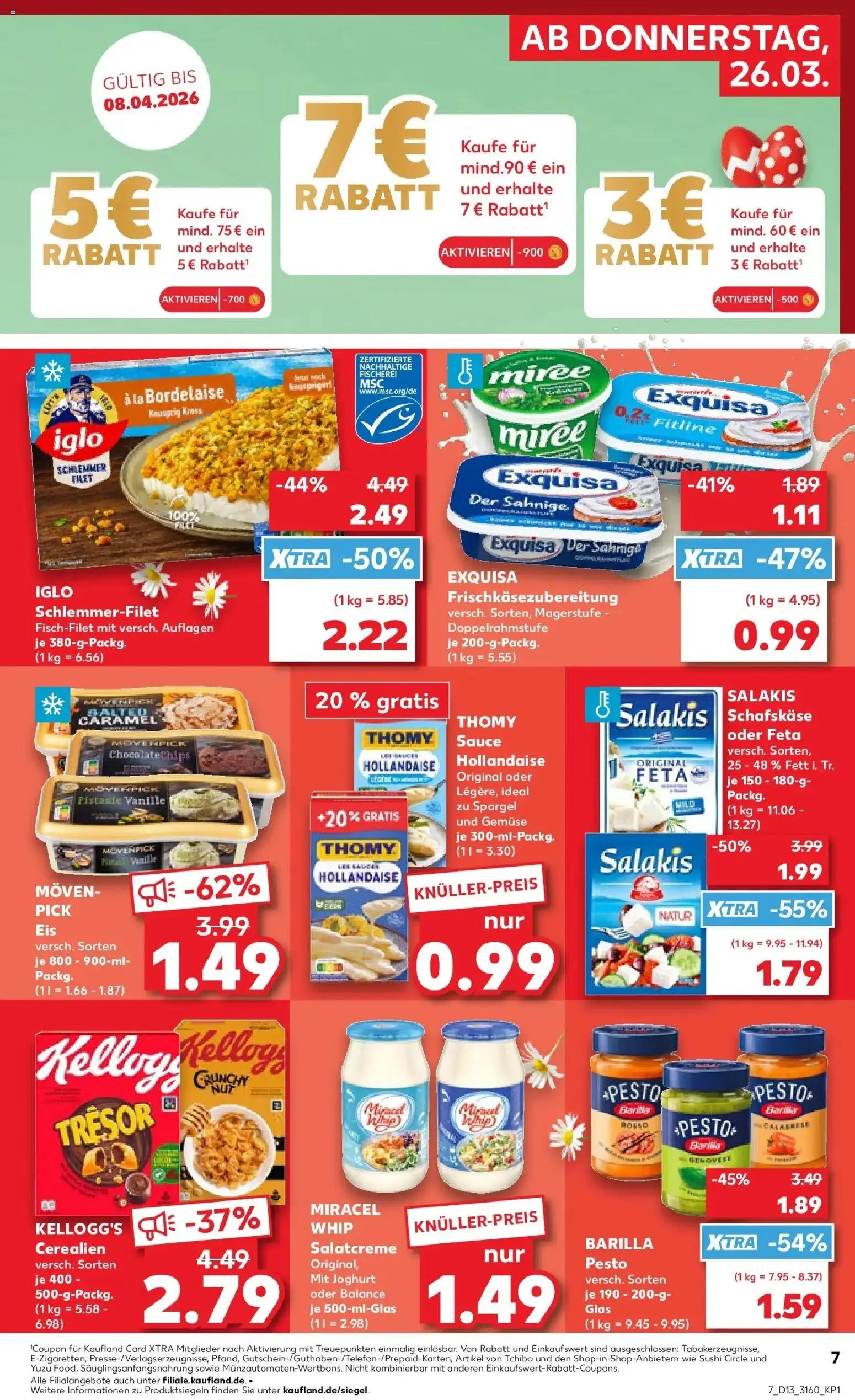 Kaufland Prospekt Löbau	 – gültig ab 26.03.2026 | Seite: 7 | Produkte: Iglo, Gemüse, Eis, Schafskase