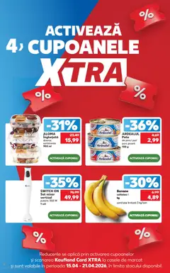 Ofertele Kaufland valabile de la 15.04.2026 | Pagină: 6 | Produse: Mixer, Pate, Banane, Înghețată