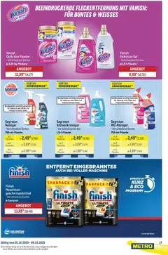 Metro Starke Marken ab 01.12.2025 gültig | Seite: 17 | Produkte: Siemens, Bett, Finish, Wasser