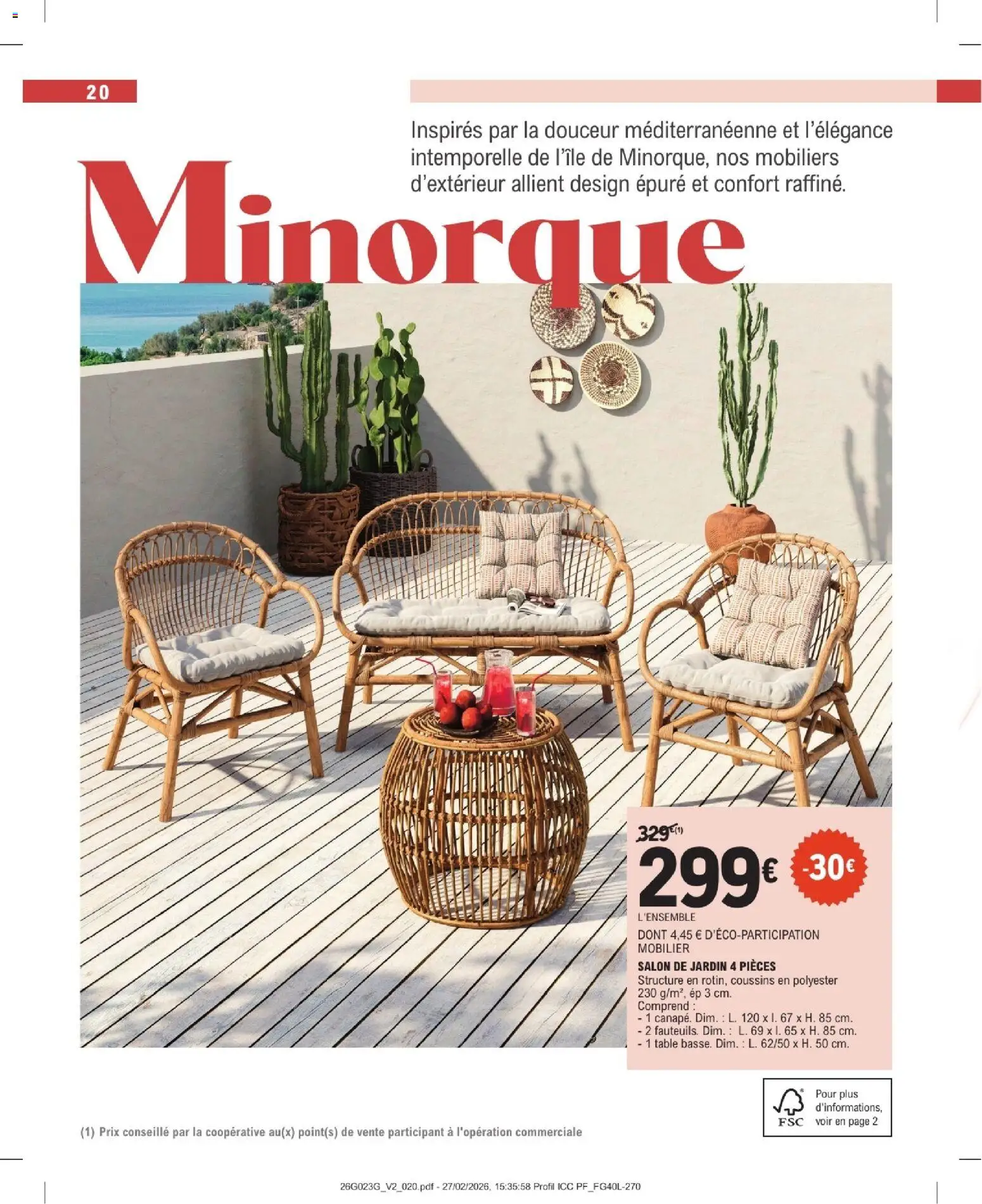 {H1} | Page: 20 | Produits: Salon de jardin, Table