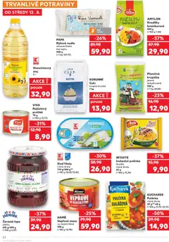Kaufland leták - Brno od 13.08.2025 | Strana: 32 | Produkty: Olej, Vepřové maso, Vepřové maso ve vlastní šťávě, Nudle