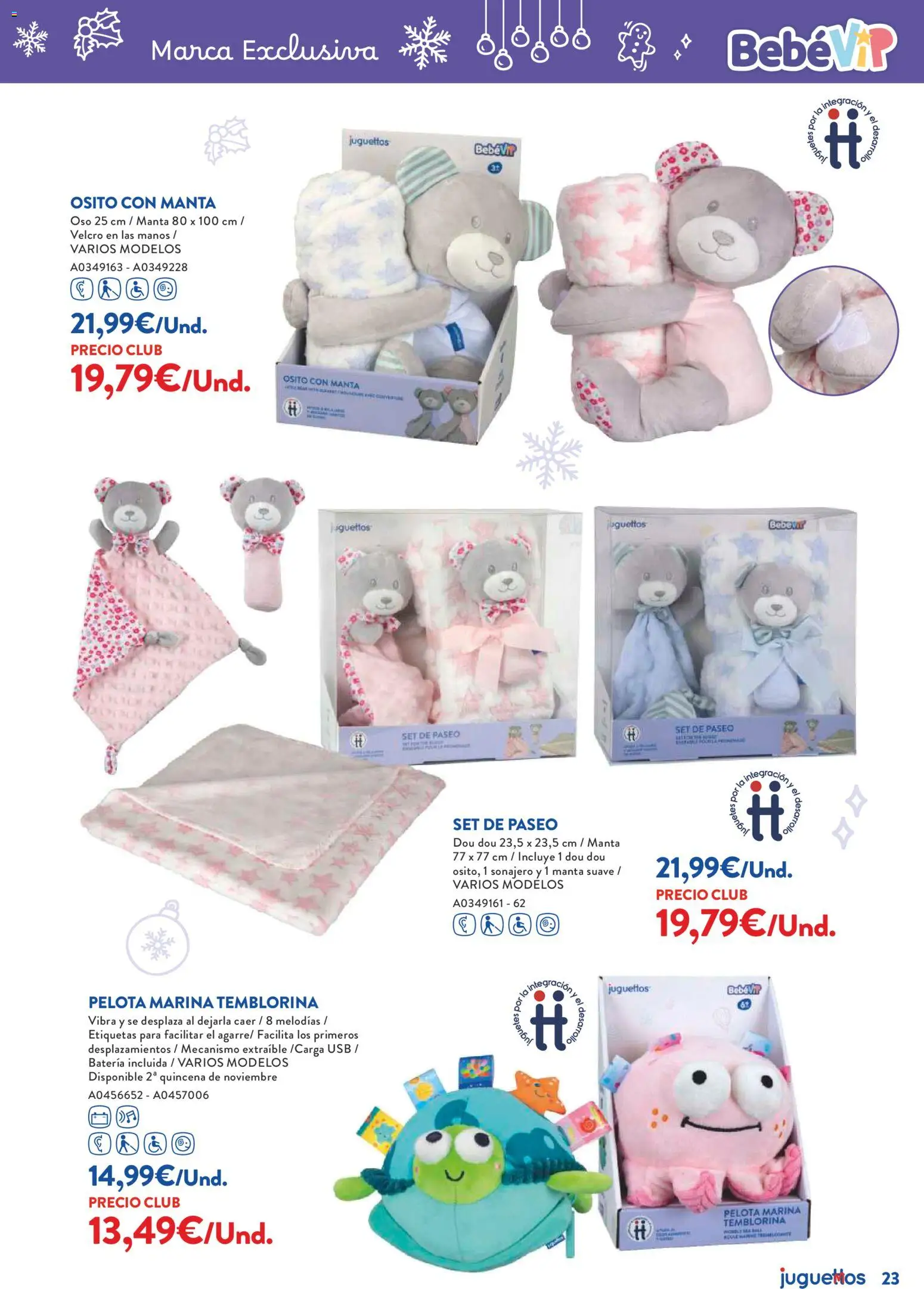 Juguettos catálogo Navidad │ válido desde el 27.10.2025 | Página: 23 | Productos: Juguetes, Manta, USB, Batería