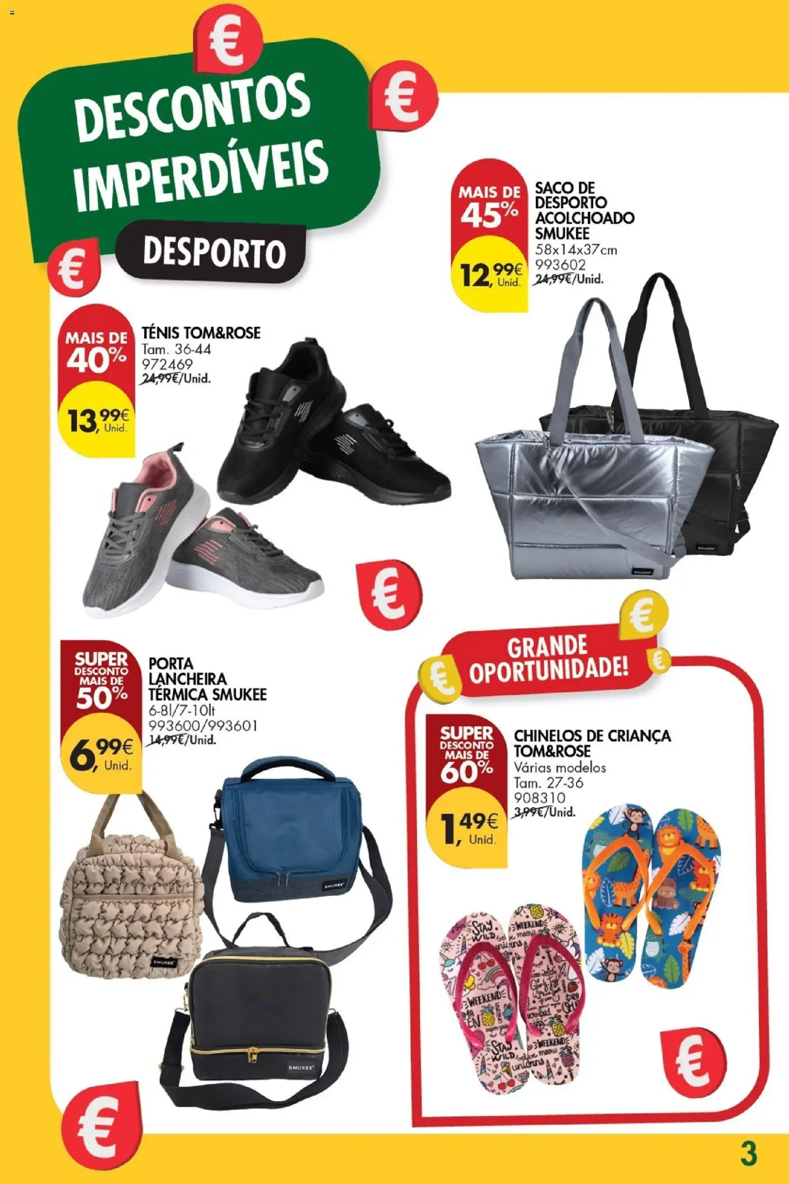 Pingo Doce -  Bazar Grandes Oportunidades │ válido de 06.01.2026 | Página: 3 | Produtos: Chinelos, Porta