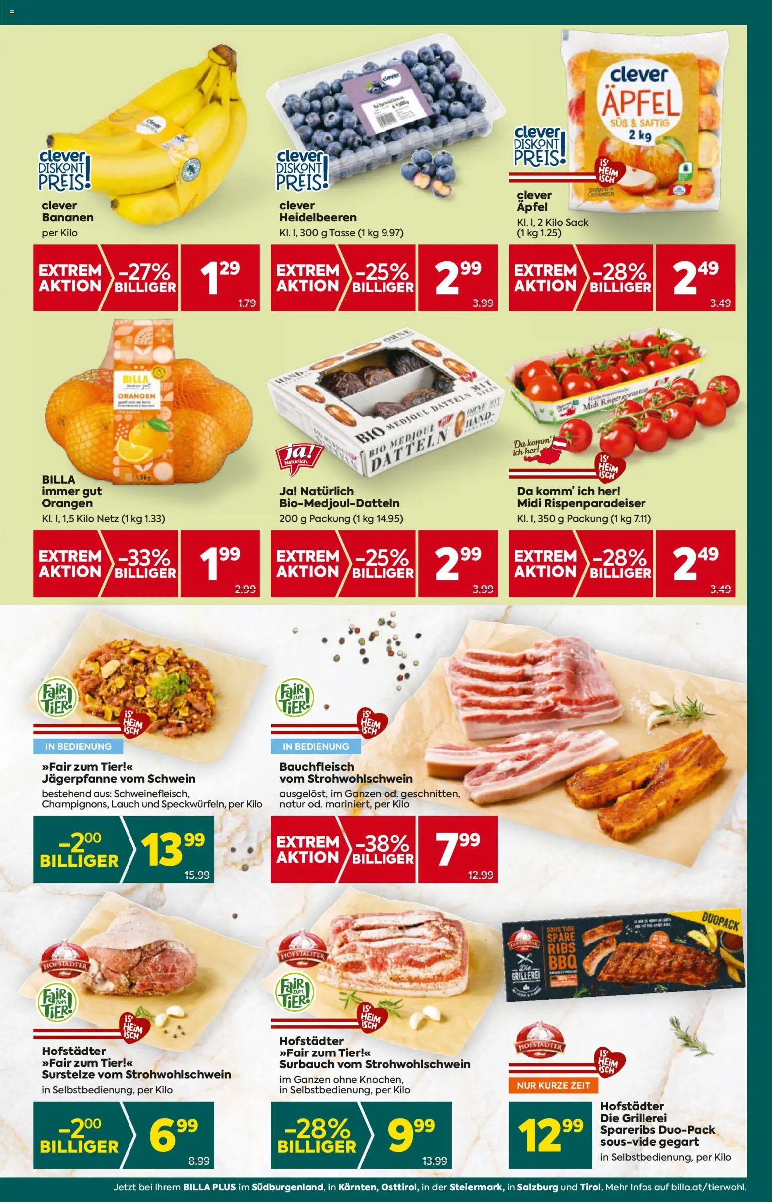 Billa Plus Flugblatt - Tirol gültig ab 06.11.2025 | Seite: 11 | Produkte: Äpfel, Orangen, Bananen