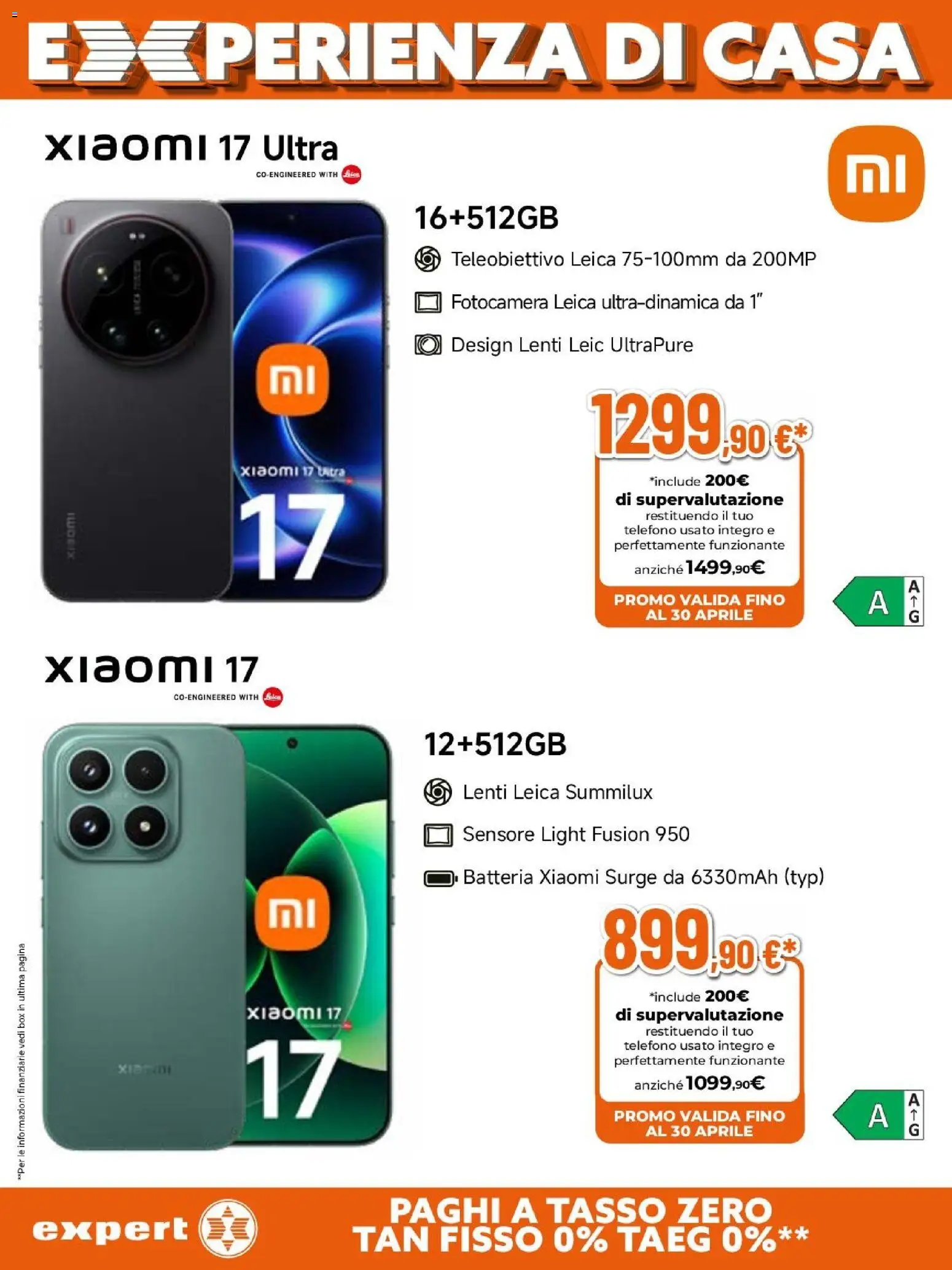 Volantino Expert del 23.04.2026 | Pagina: 28 | Prodotti: Xiaomi, Telefono, Fotocamera, Batteria