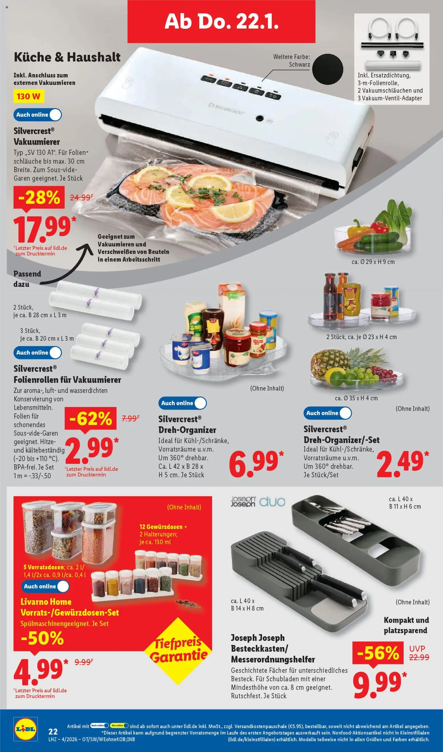 Lidl Prospekt Gedern – gültig ab 19.01.2026 | Seite: 34 | Produkte: Vakuumierer, Küche