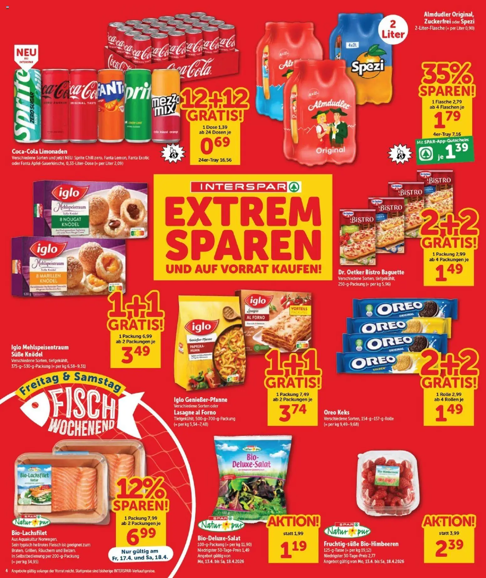 Interspar Flugblatt - Burgenland Nord gültig ab 16.04.2026 | Seite: 5 | Produkte: Zucker, Jääkaappipakastin, Fisch