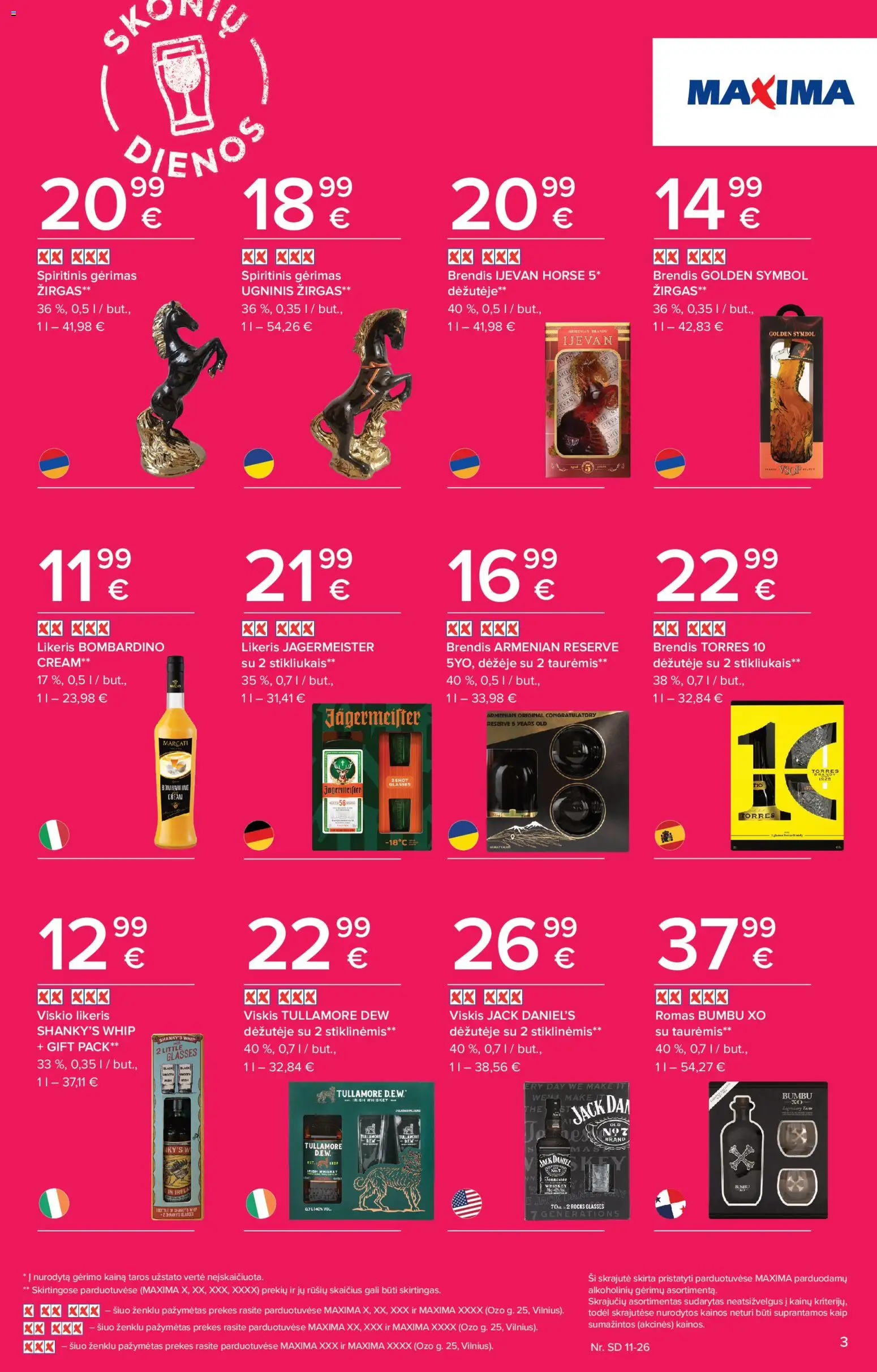 MAXIMA akcijos nuo 13.11.2025 | Puslapis: 3 | Prekių: Viskis