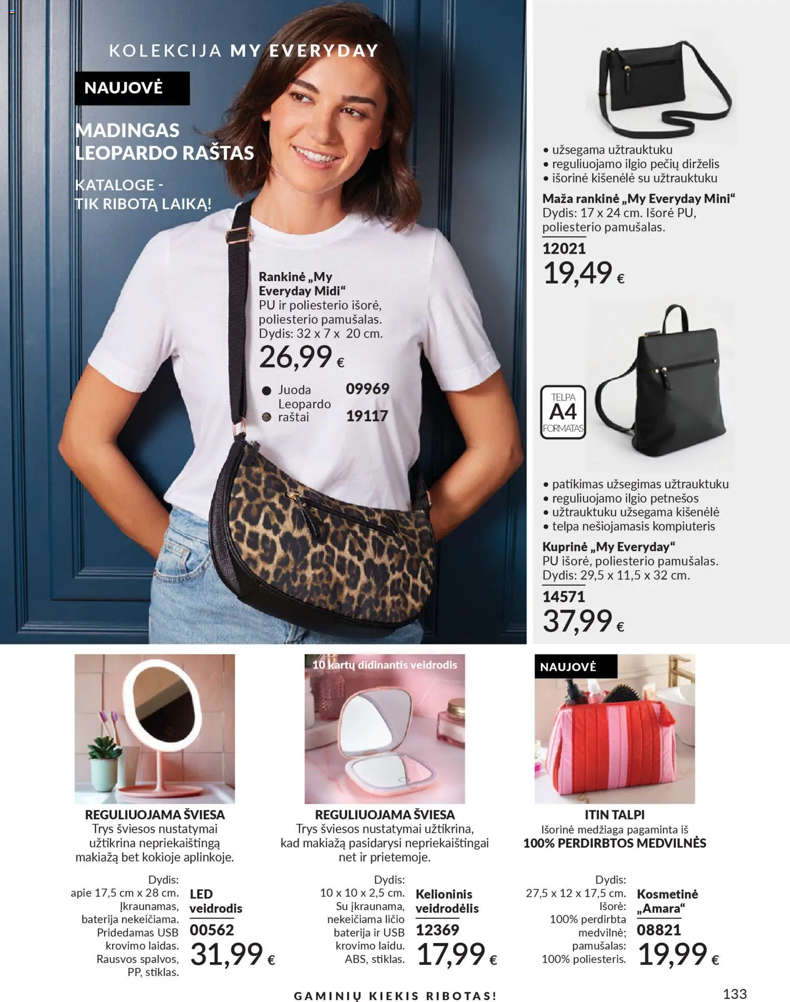 AVON akcijos nuo 01.03.2026 | Puslapis: 133 | Prekių: Petnešos, Baterija, USB, Veidrodis