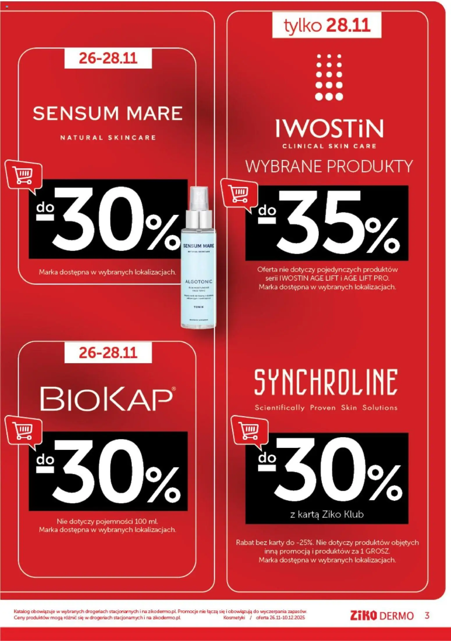 Ziko Black Friday od 26.11.2025 | Strona: 3 | Produkty: Karta, Kosmetyki, Tonik