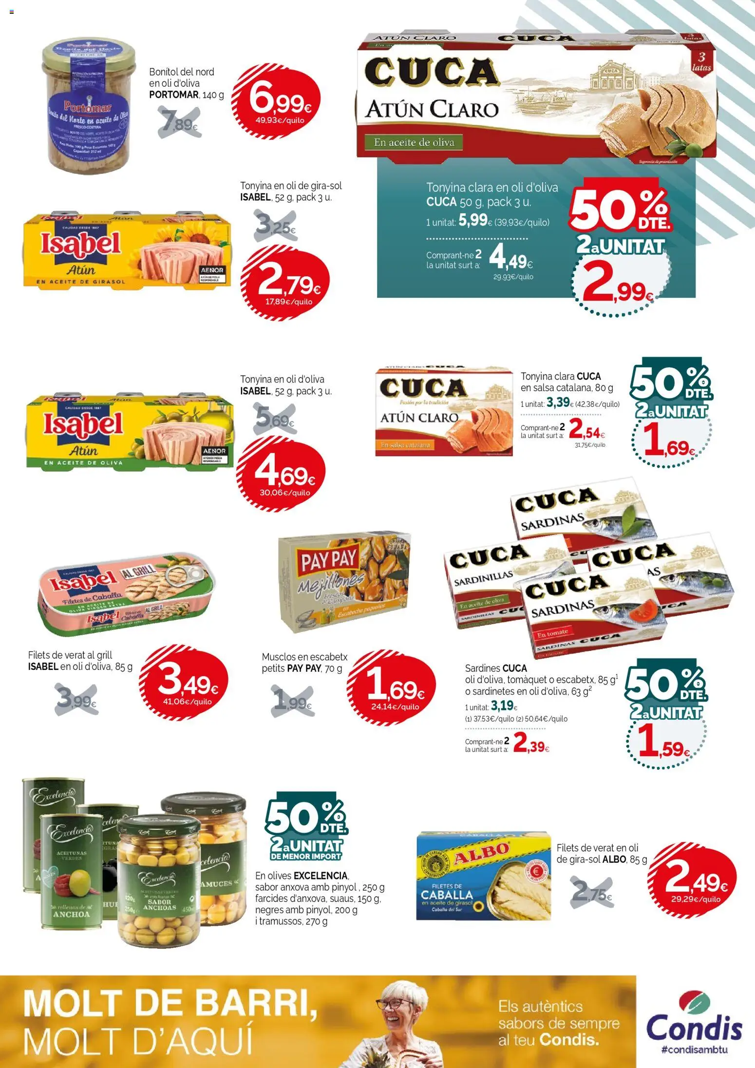 Condis folleto life │ válido desde el 04.03.2026 | Página: 15 | Productos: Sardinillas, Aceite, Aceite de girasol, Anchoa