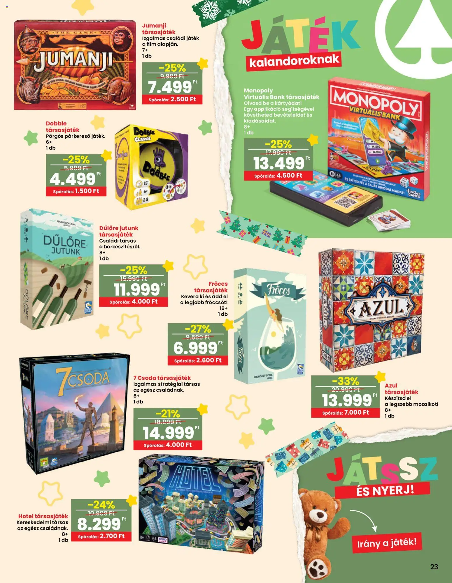 Interspar akciós ujság - amely érvényes a következő dátumtól: 13.11.2025 | Oldal: 24 | Termékek: Játék, Társasjáték