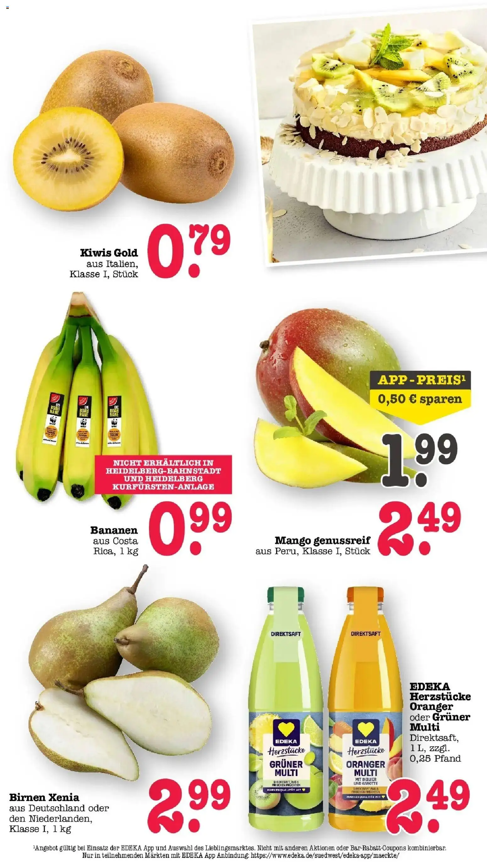 Edeka prospekt Wörth Am Rhein	 – gültig ab 05.04.2026 | Seite: 23 | Produkte: Bananen, Mango, Kiwi, Karotte