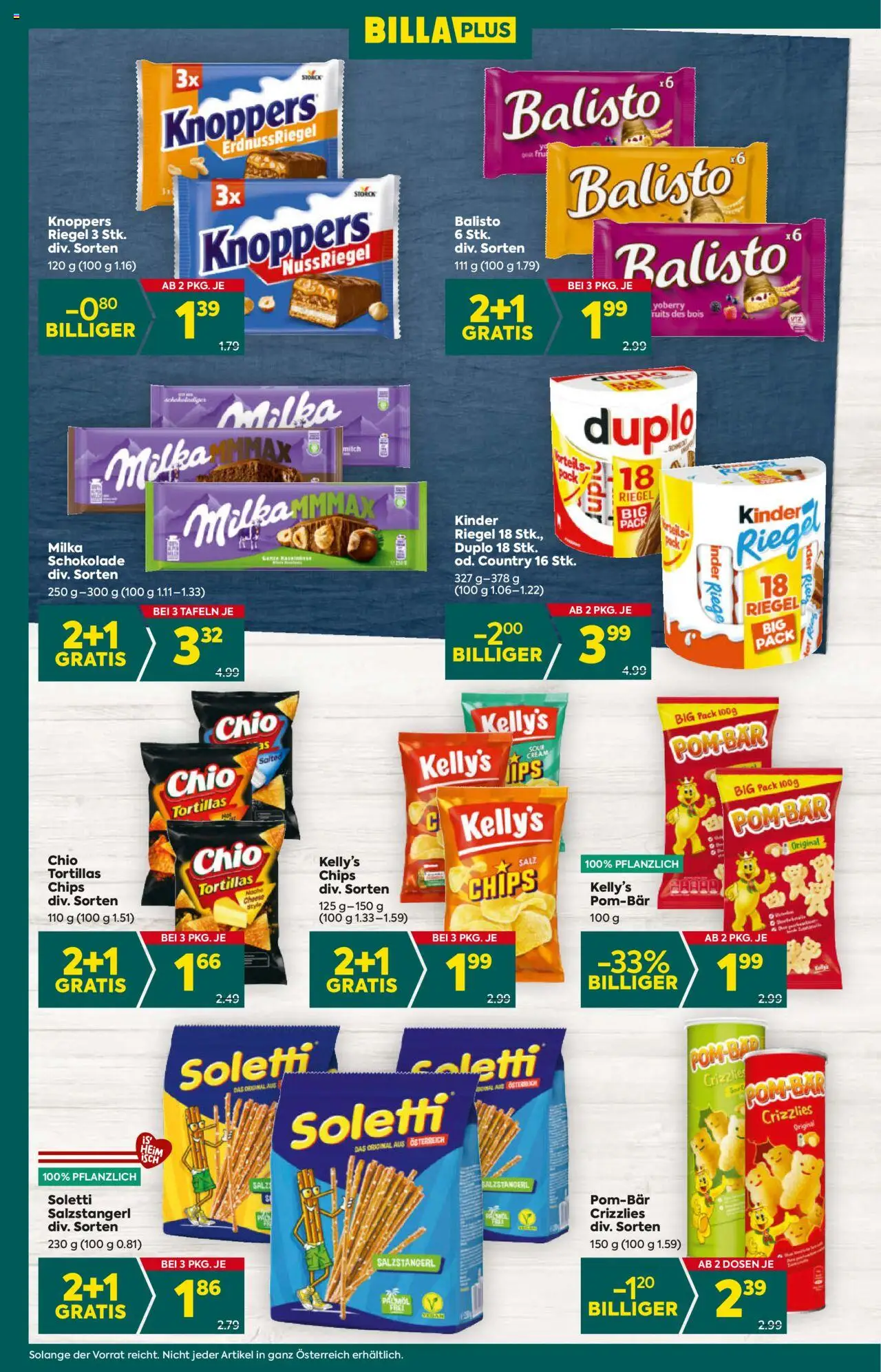 Billa Plus Flugblatt - Salzburg gültig ab 24.07.2025 | Seite: 16 | Produkte: Chips, Salz, Schokolade
