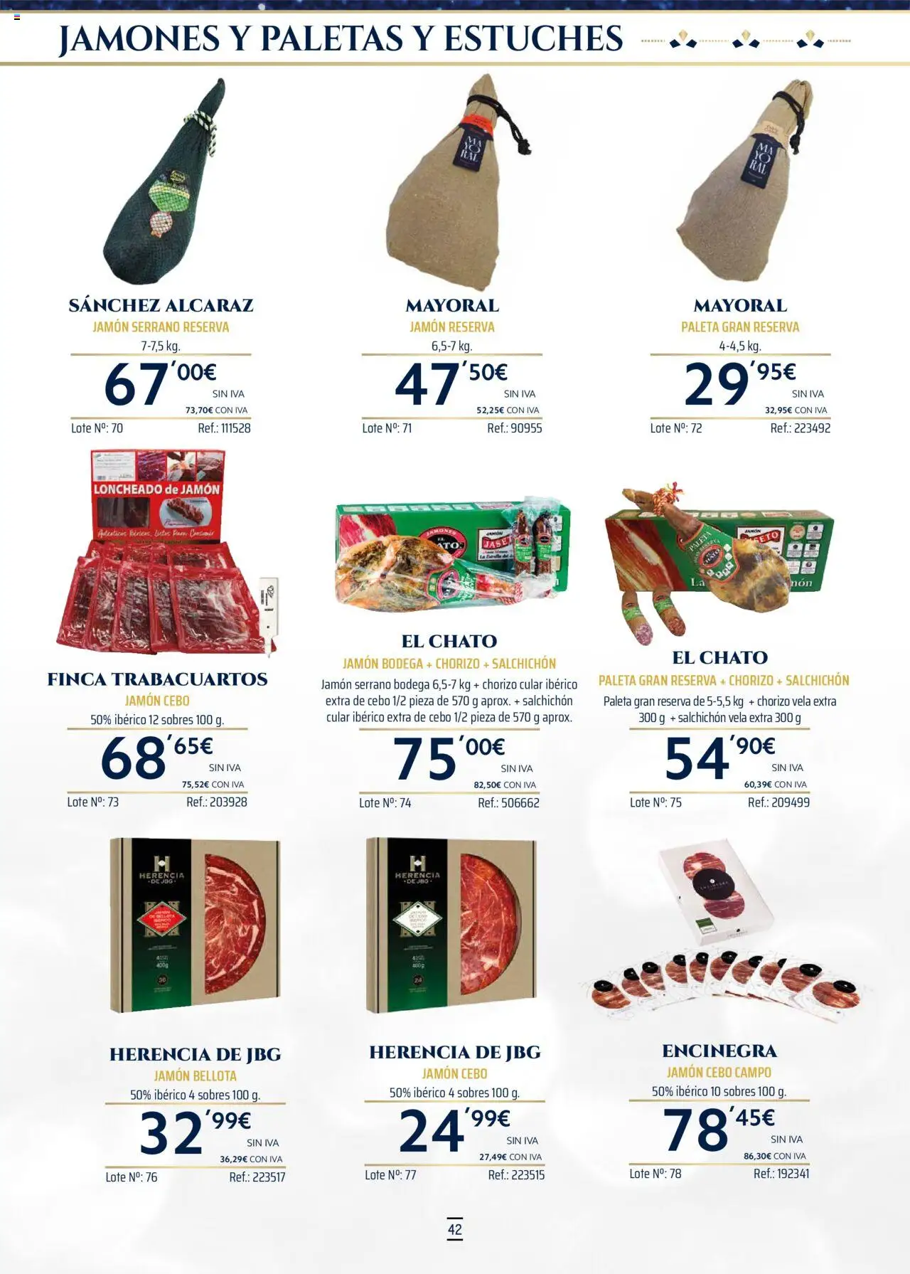 Makro - Lotes y cestas Norte 2 │ válido desde el 04.10.2025 | Página: 42 | Productos: Jamón serrano, Jamón, Vela, Loncheado