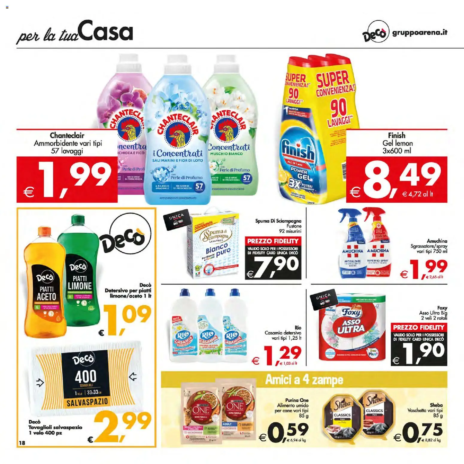 Volantino Decò del 13.02.2026 | Pagina: 22 | Prodotti: Ammorbidente, Lavatrice, Bagno, Profumo
