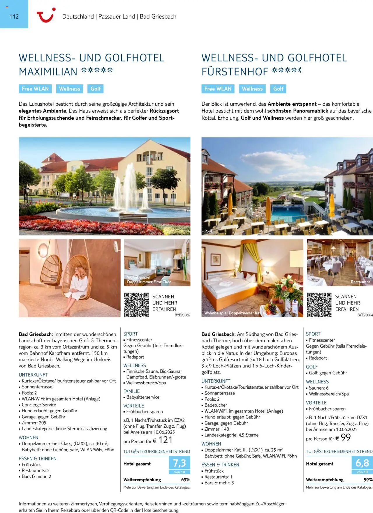 Aida - Urlaub mit eigener Anreise 2025/26 – gültig ab 01.11.2024 | Seite: 112 | Produkte: Babybett, Bad, Walking, Föhn