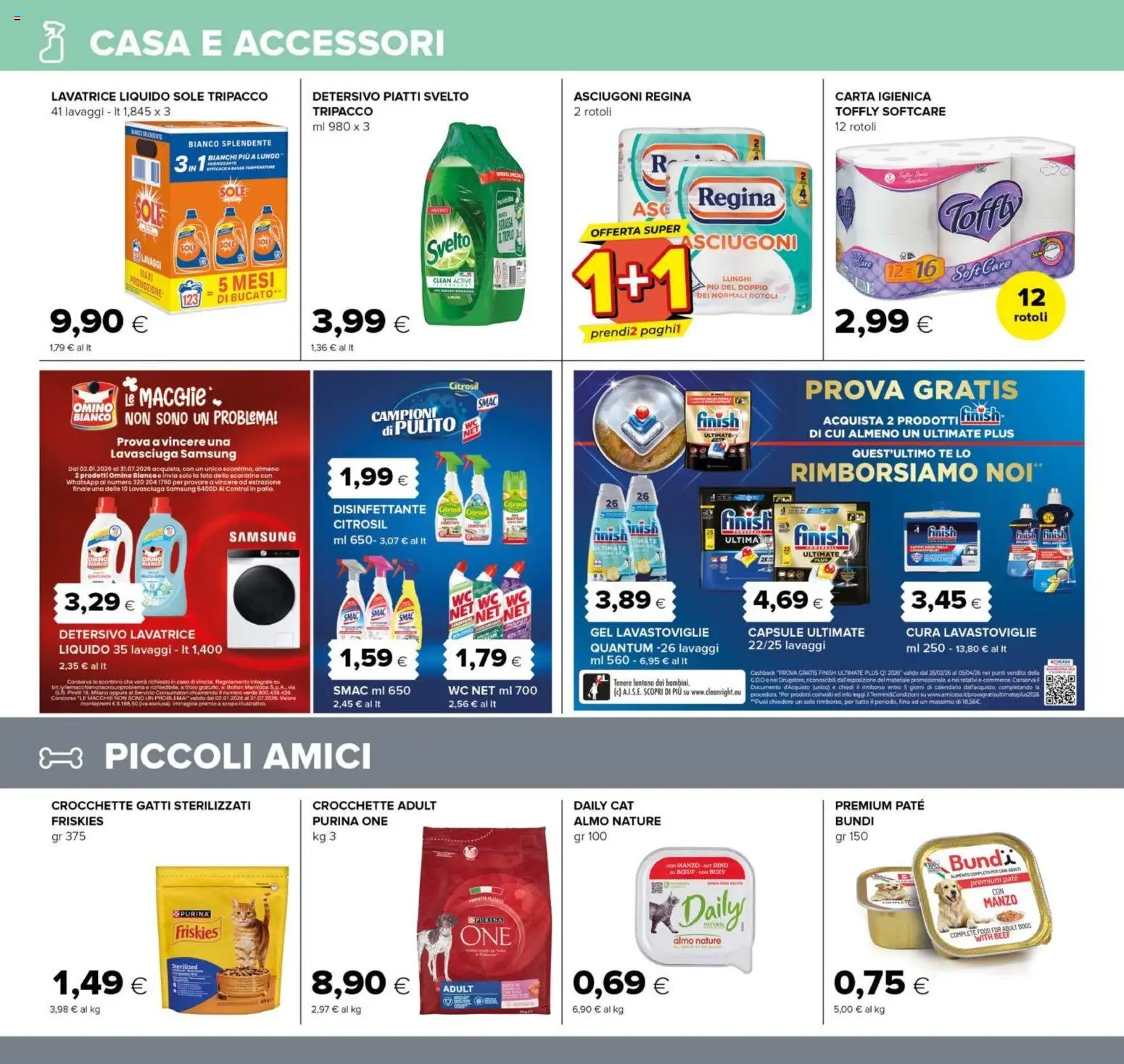 Volantino Oasi del 26.02.2026 | Pagina: 18 | Prodotti: Tè, Manzo, Crocchette, WC