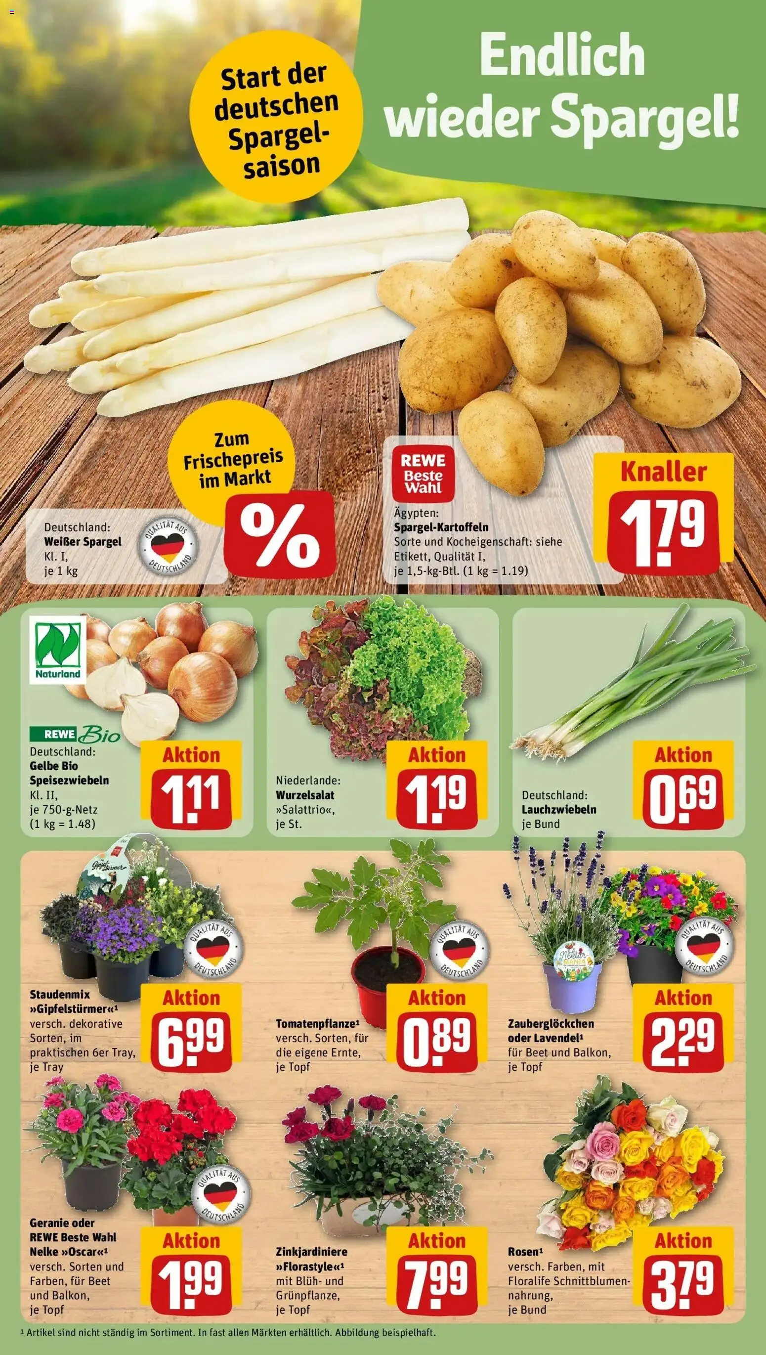 Rewe Prospekt Rauschenberg	 – gültig ab 12.04.2026 | Seite: 5 | Produkte: Spargel, Lavendel