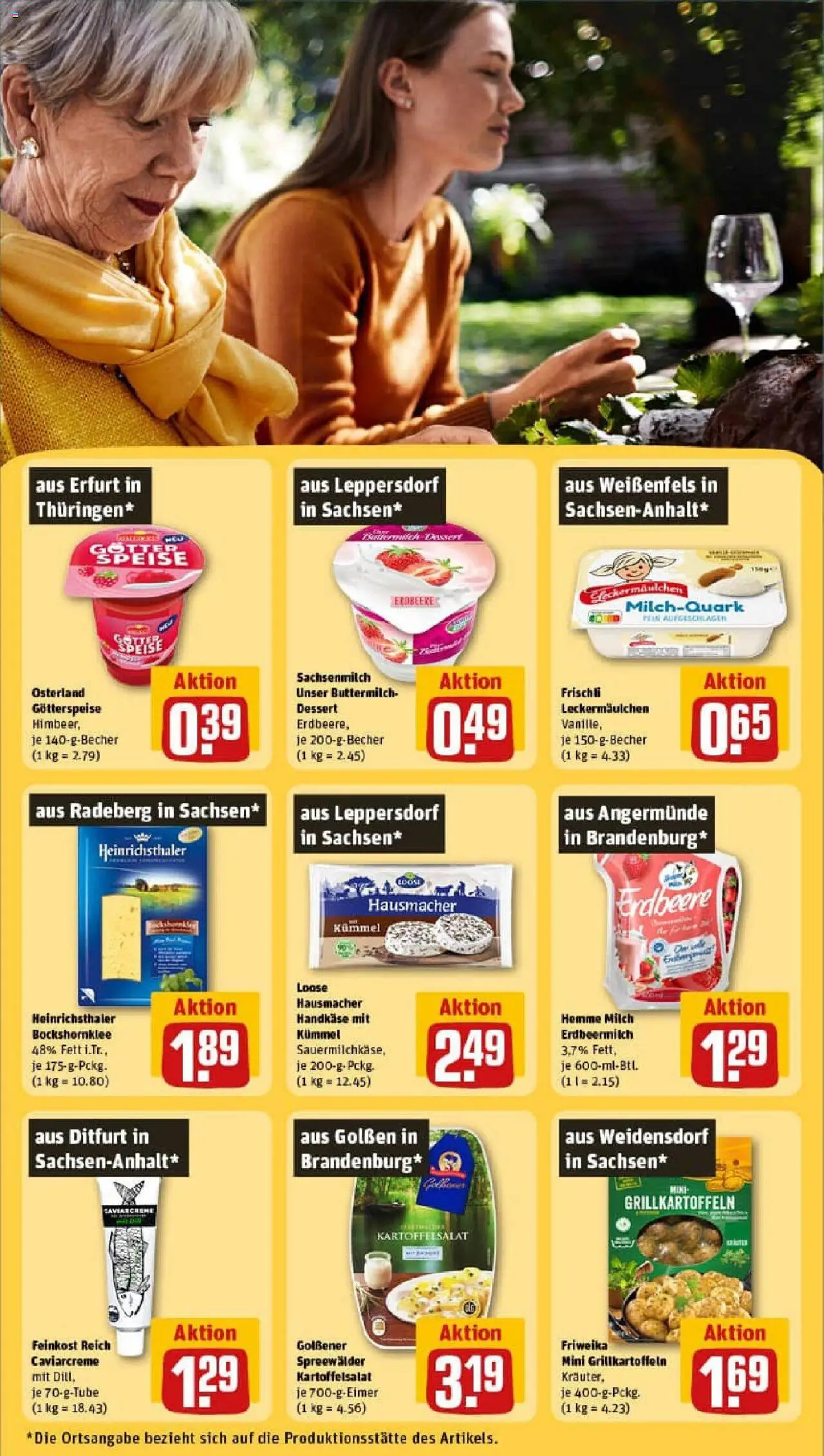 Rewe prospekt Steinach	 - gültig ab dem 27.07.2025 | Seite: 23 | Produkte: Buttermilch, Milch, Dill