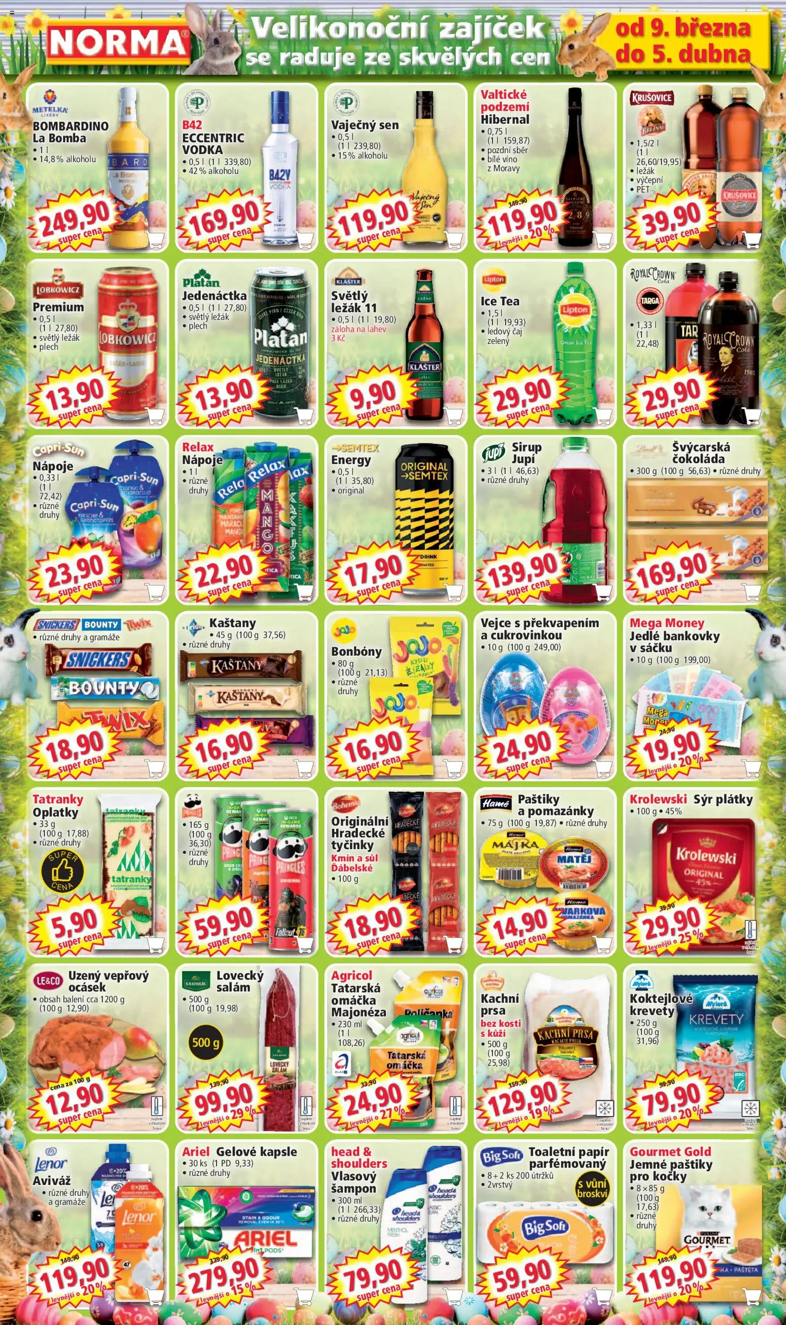 Norma leták od 09.03.2026 | Strana: 9 | Produkty: Bílé víno, Purina, Majonéza, Oplatky