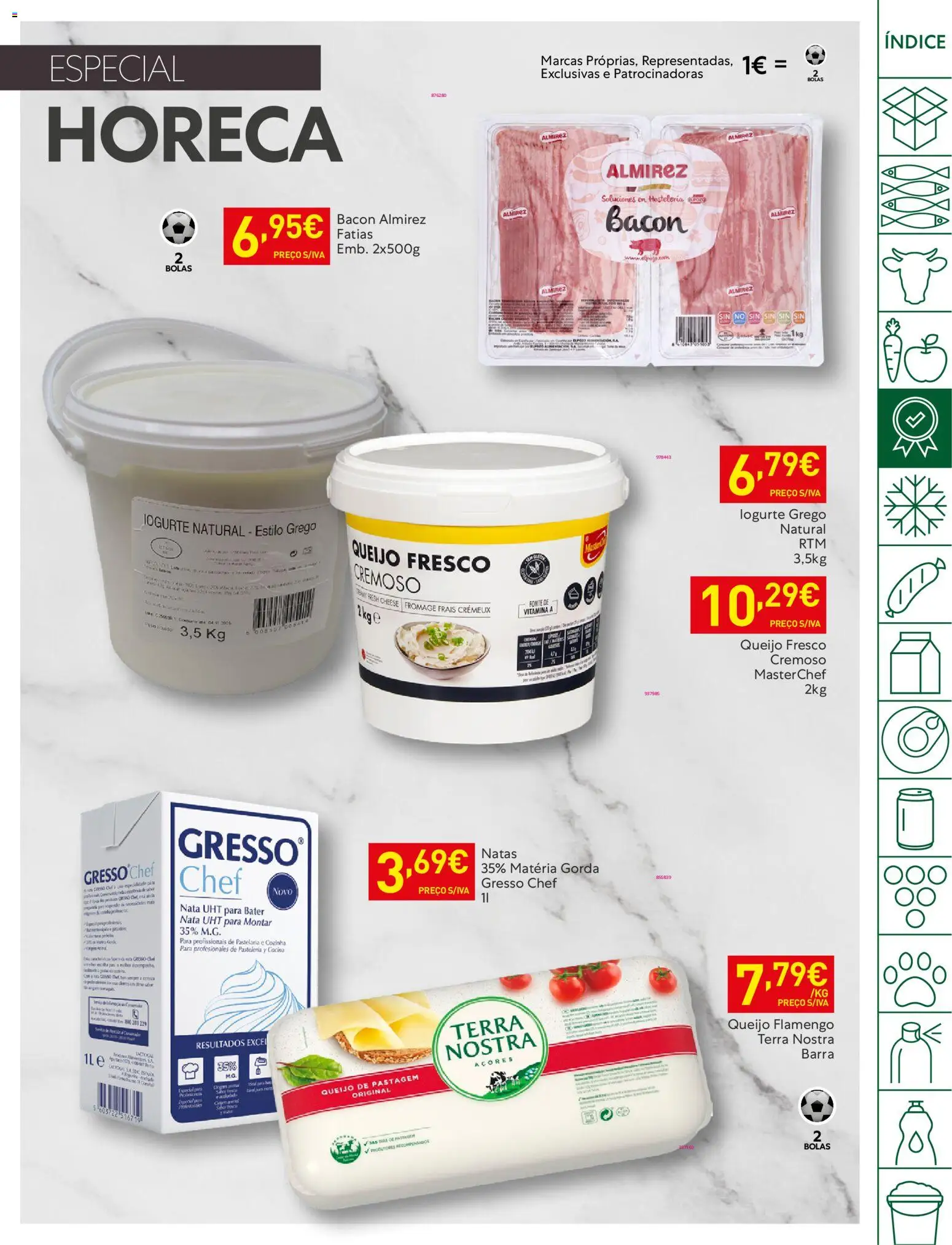 Recheio folheto │ válido de 03.03.2026 | Página: 17 | Produtos: Bacon, Queijo, Nata, Natas