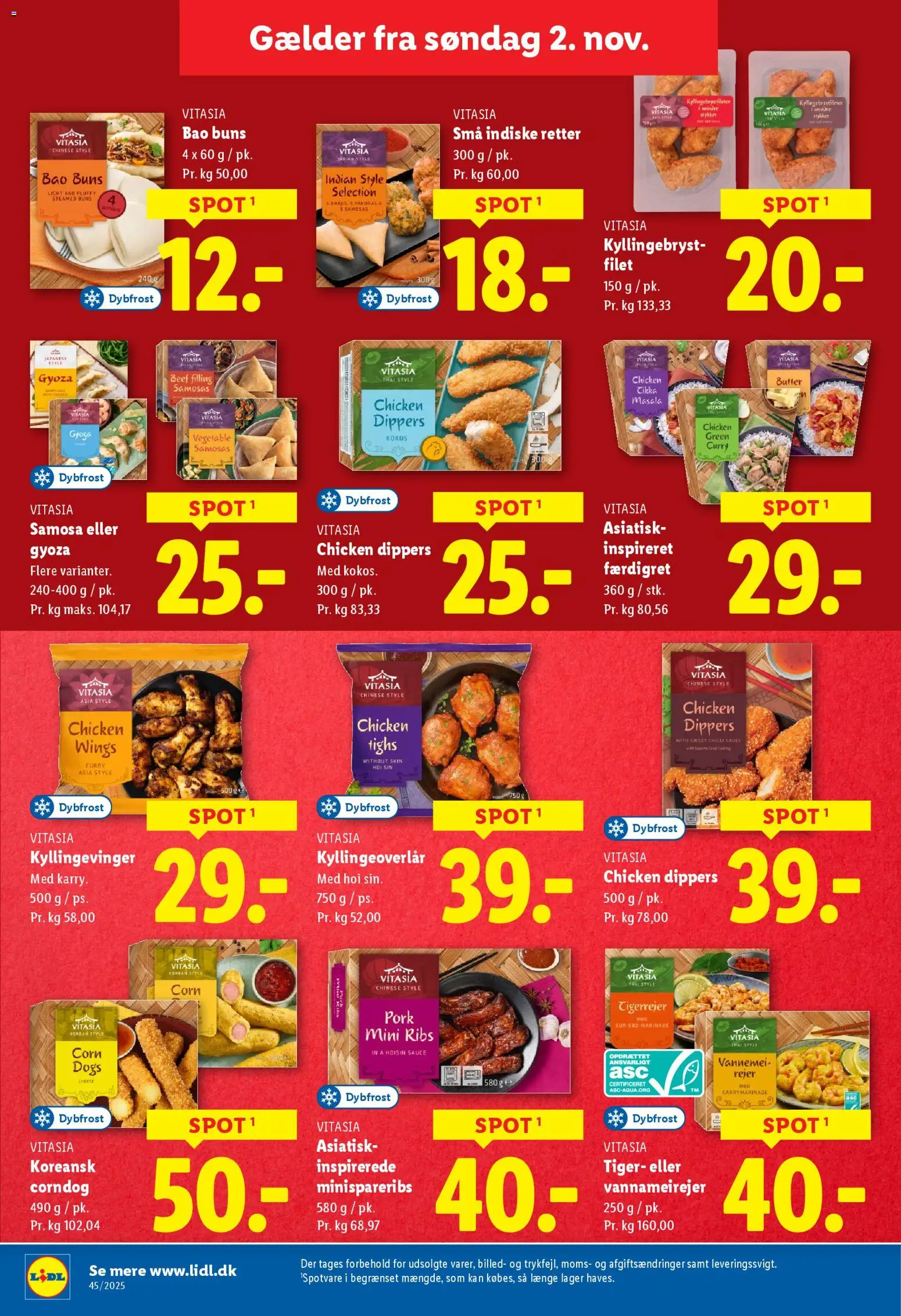 Lidl tilbudsavis – gyldig fra 02.11.2025 | Side: 14 | Produkter: Ribs, Chilli, Rejer, Søm