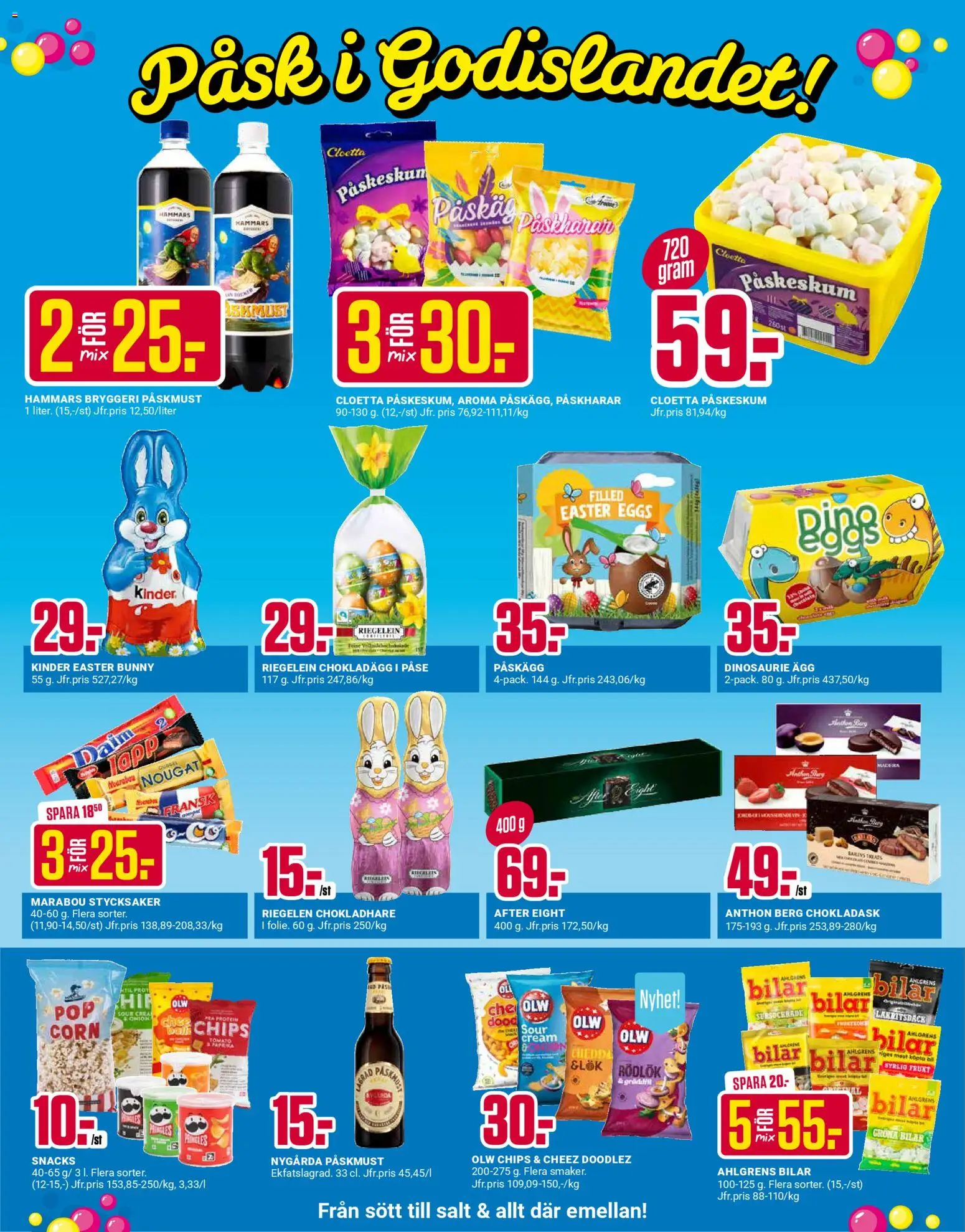 ÖoB reklamblad aktuell från 16.03.2026 | Sida: 2 | Produkter: Salt, Chips, Ägg, Rödlök