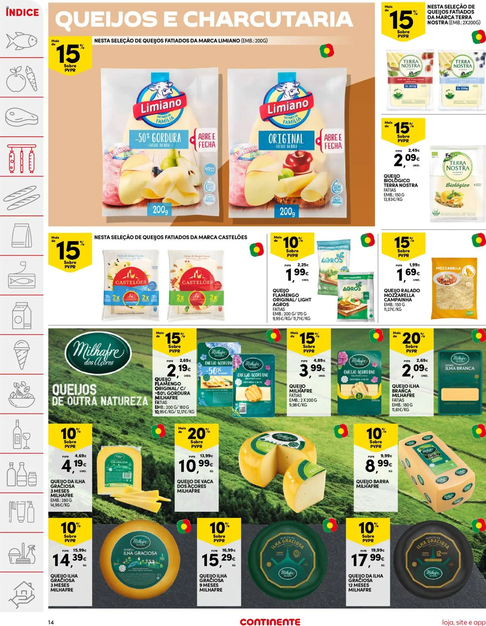 Continente folheto │ válido de 02.12.2025 | Página: 14 | Produtos: Campainha, Queijo