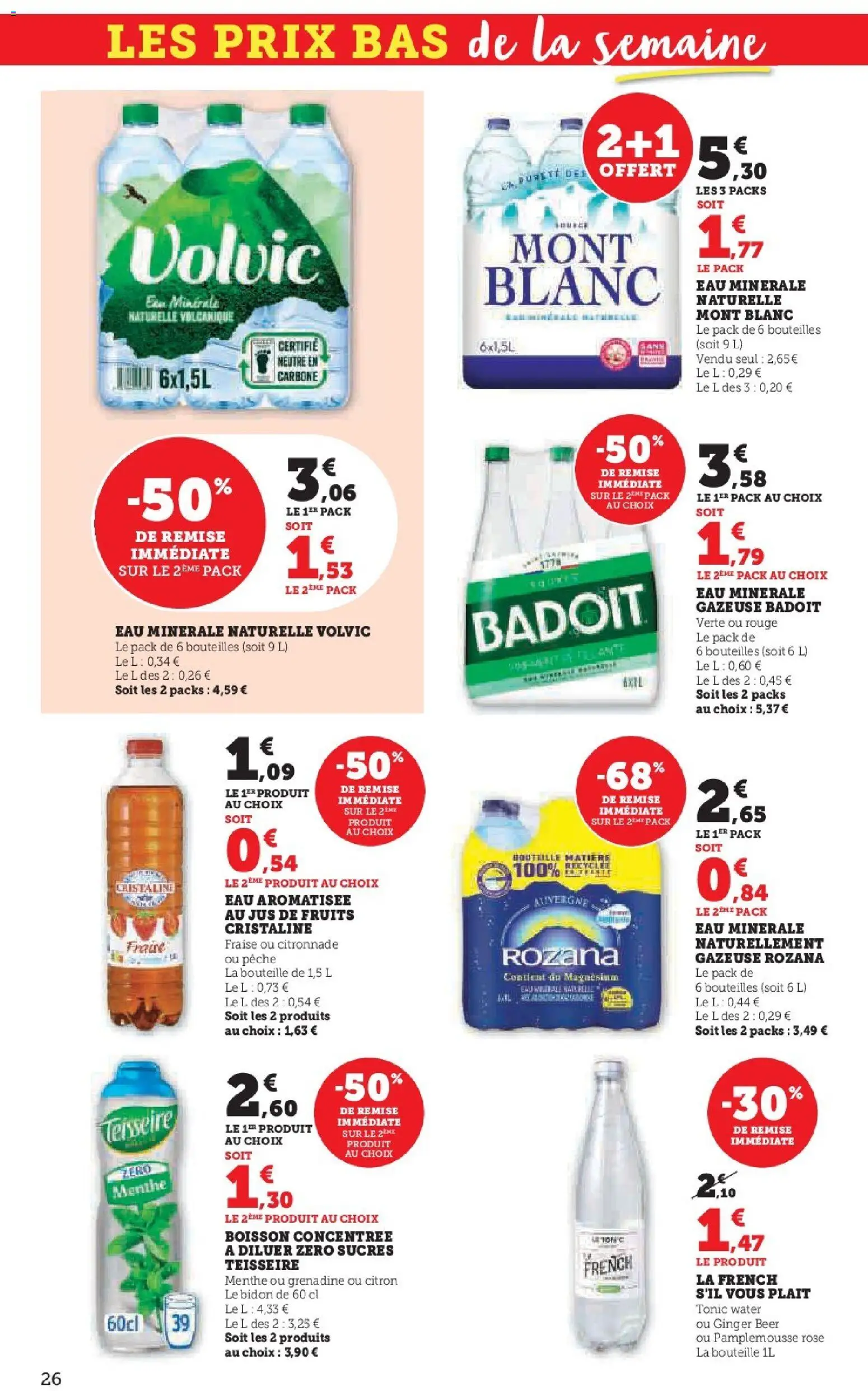 {H1} | Page: 26 | Produits: Volvic, Eau minérale, Badoit, Eau minerale naturelle Volvic