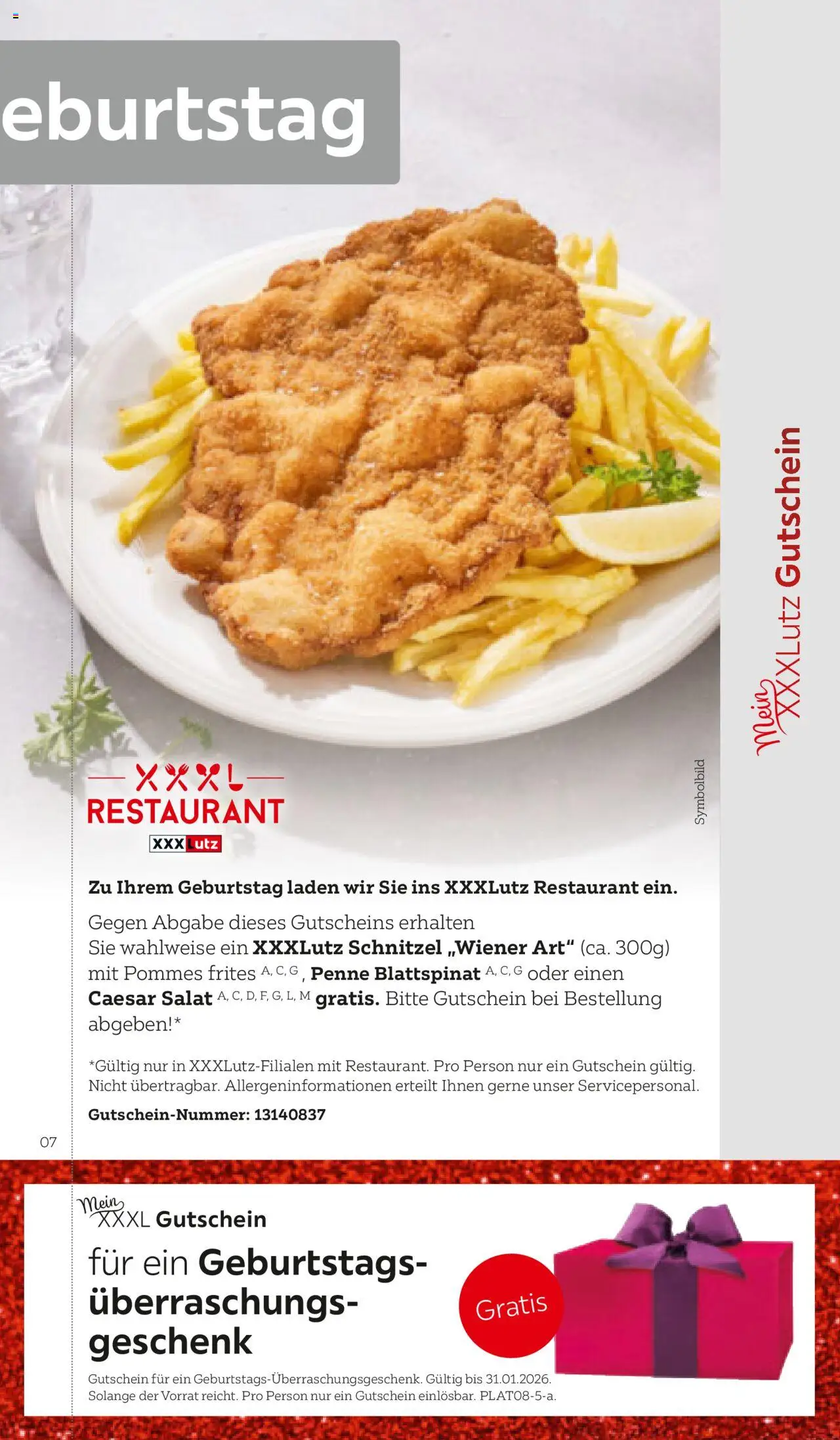 XXXLutz Preisepass gültig ab 01.08.2025 | Seite: 7 | Produkte: Salat