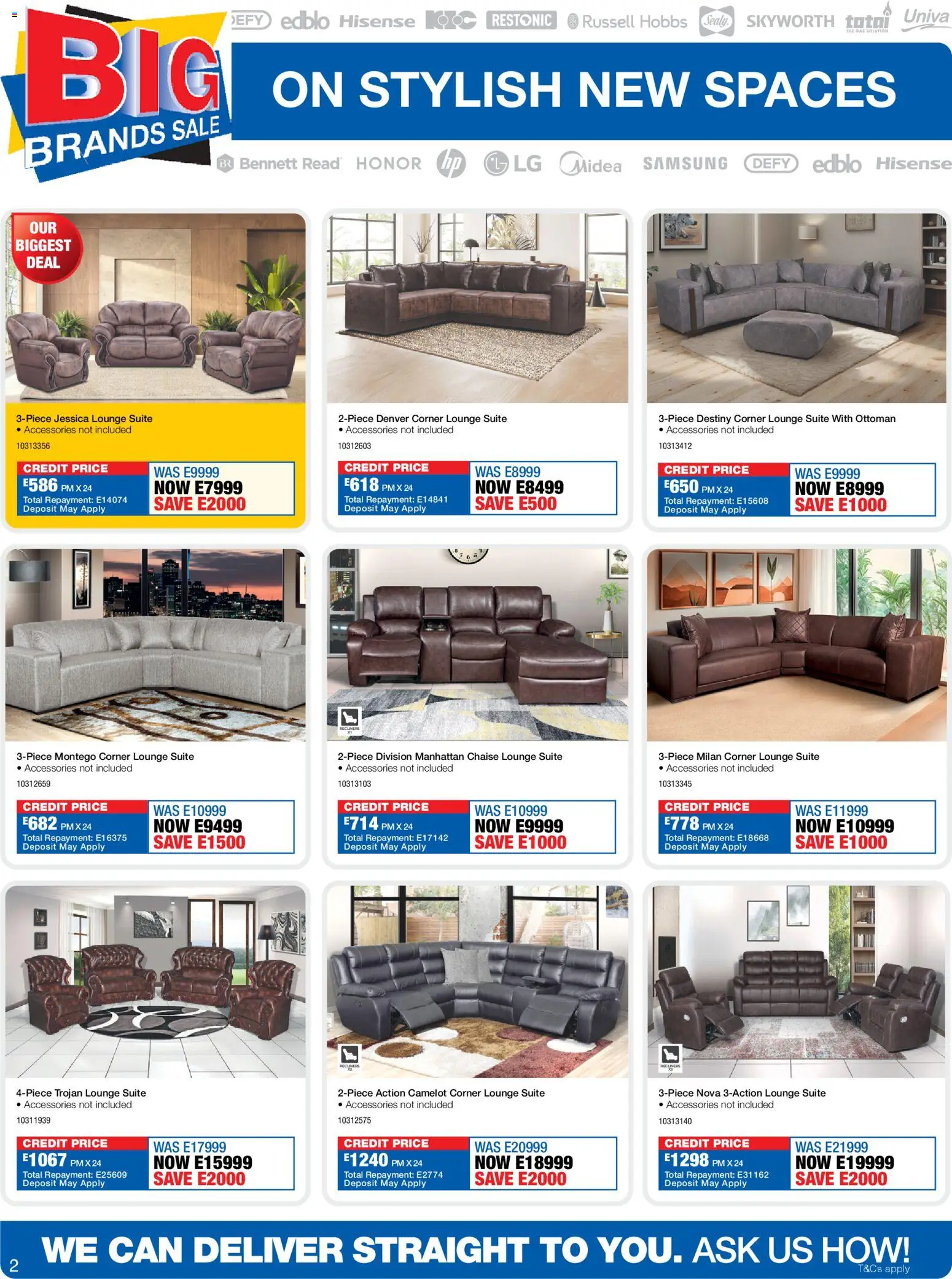 New OK Furniture catalogue – valid from 13.04.2026 | Page: 2 | Products: Lounge suite, Ottoman, Chaise