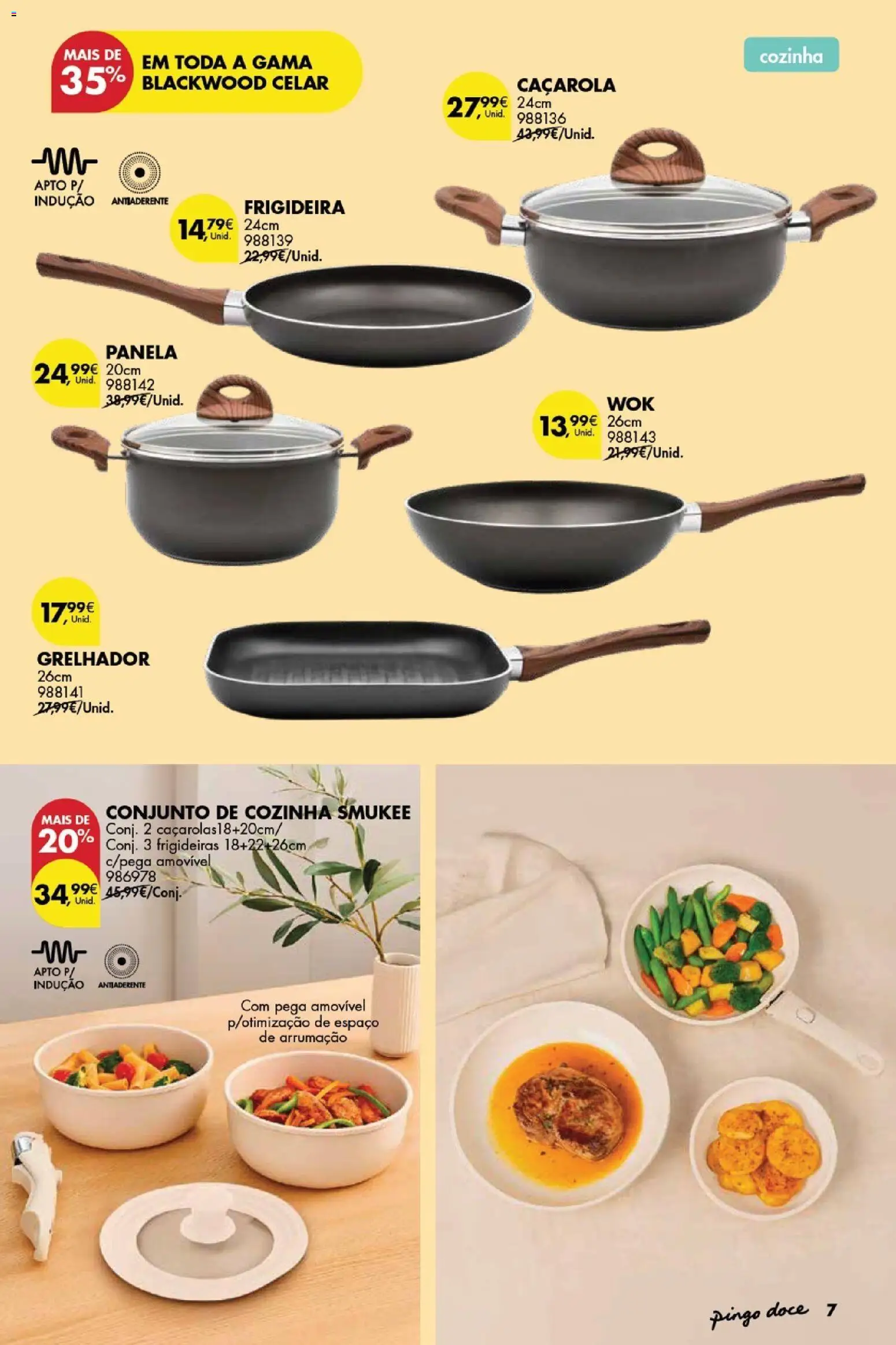 Pingo Doce folheto Bazar Páscoa │ válido de 03.03.2026 | Página: 7 | Produtos: Frigideira, Panela