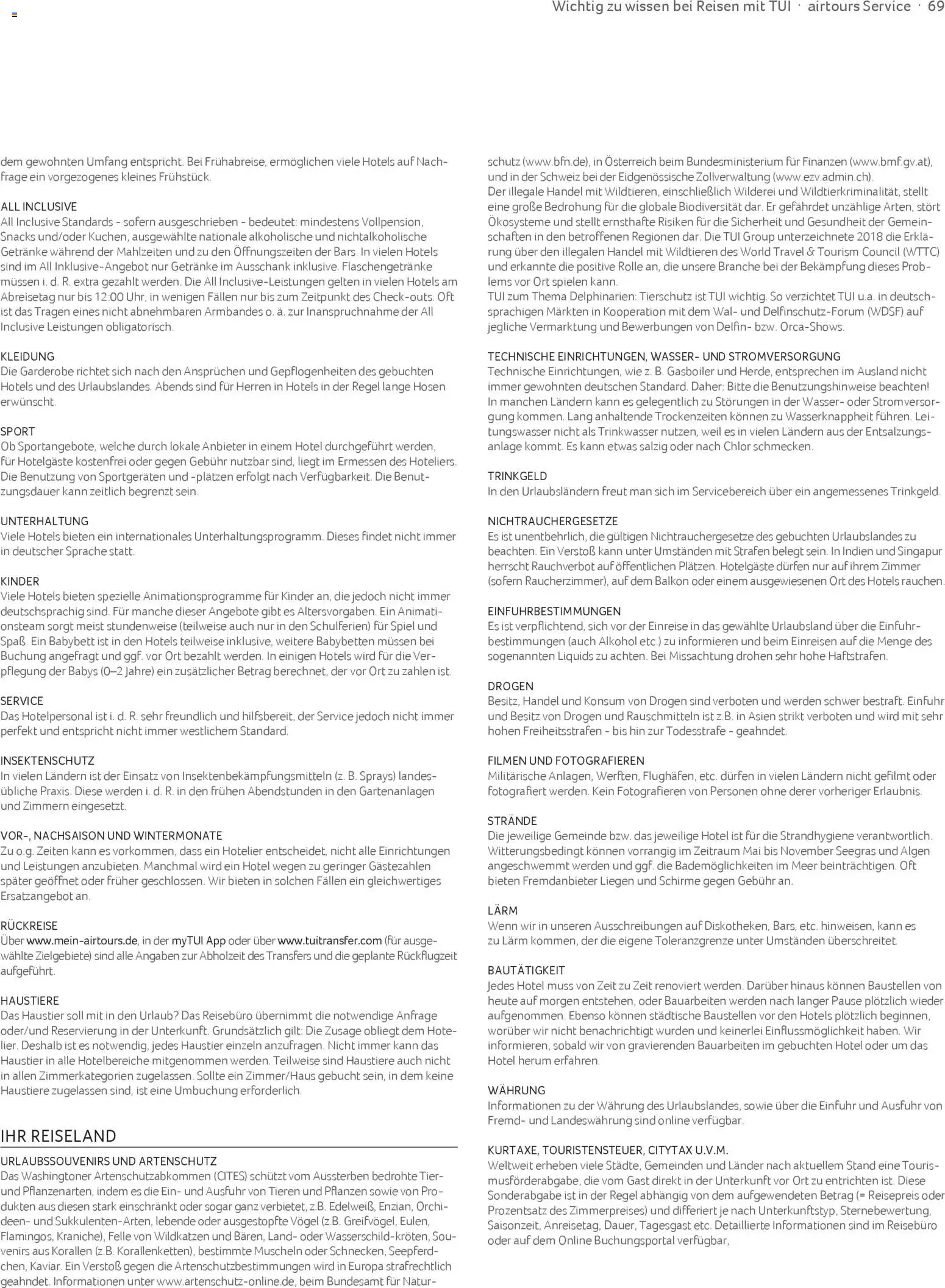 TUI airtours Katalog  Familie 2025/26 – gültig ab 01.11.2025 | Seite: 69 | Produkte: Spiel, Babybett, Wasser