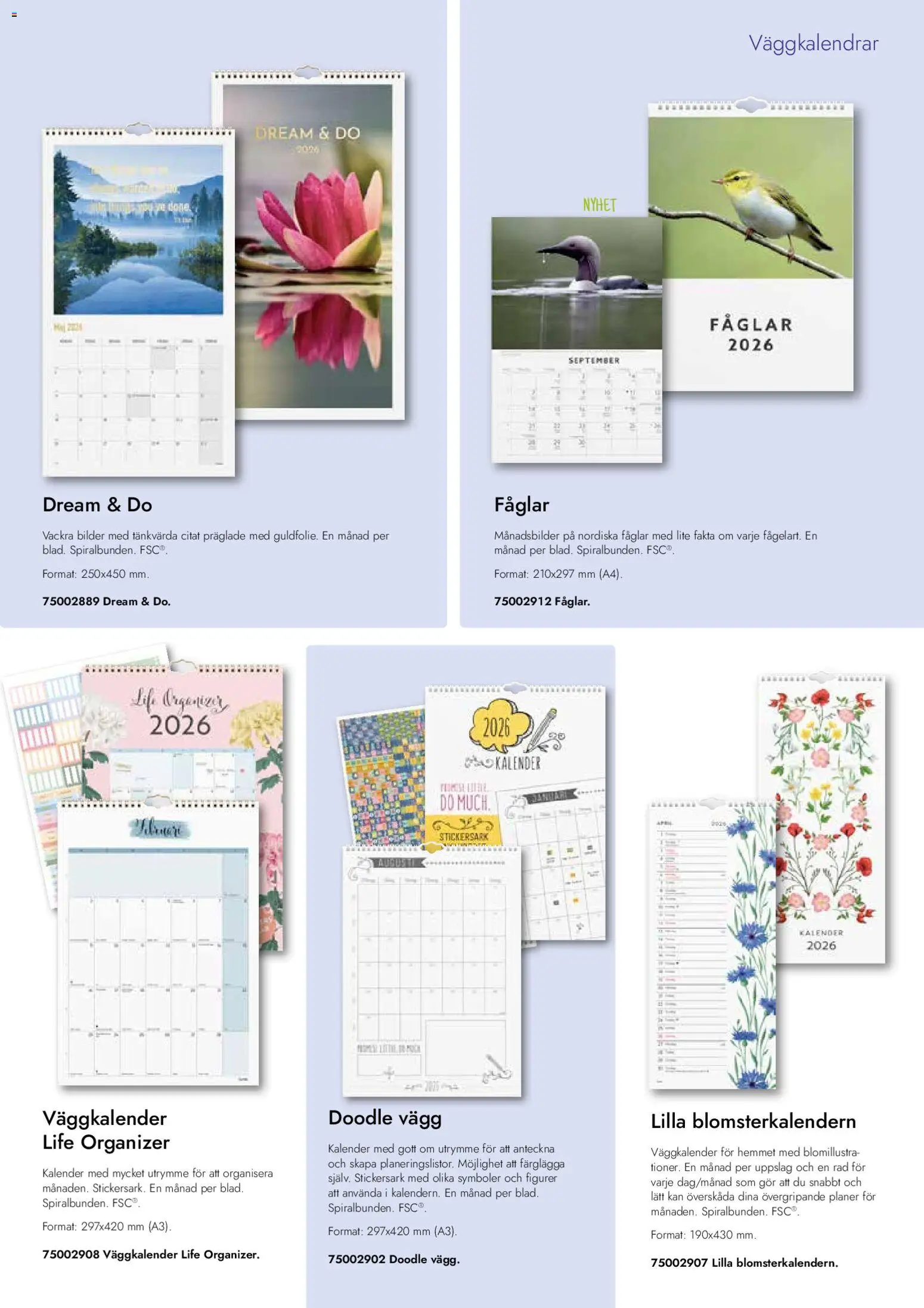 Lyreco reklamblad aktuell från 26.01.2026 | Sida: 65 | Produkter: Kalender