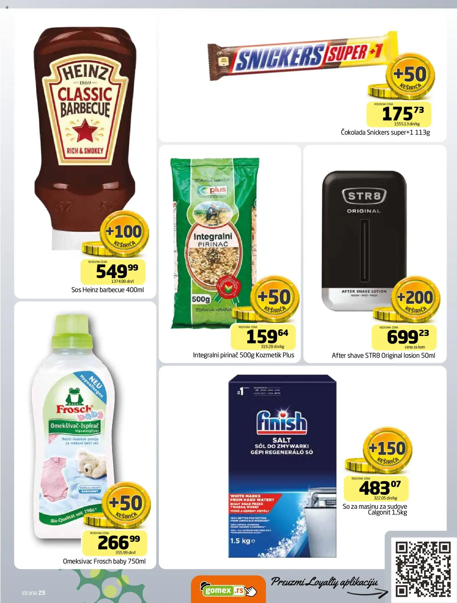 Gomex katalog - važi od 18.03.2026 | Strana: 25 | Proizvode: Finish, So, Sos, Čokolada