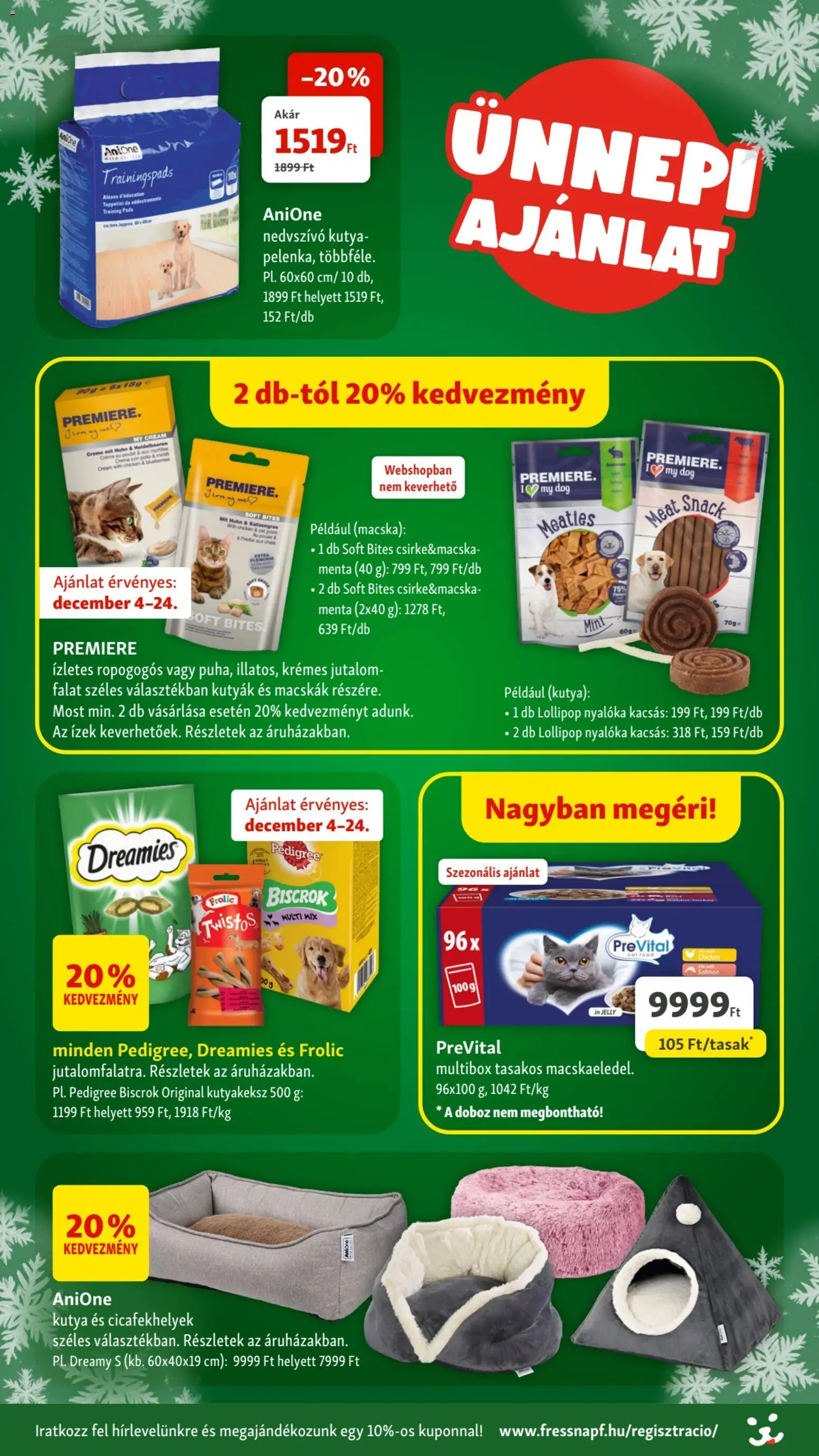 Fressnapf akciós ujság - amely érvényes a következő dátumtól: 04.12.2025 | Oldal: 3 | Termékek: Nyalóka, Doboz